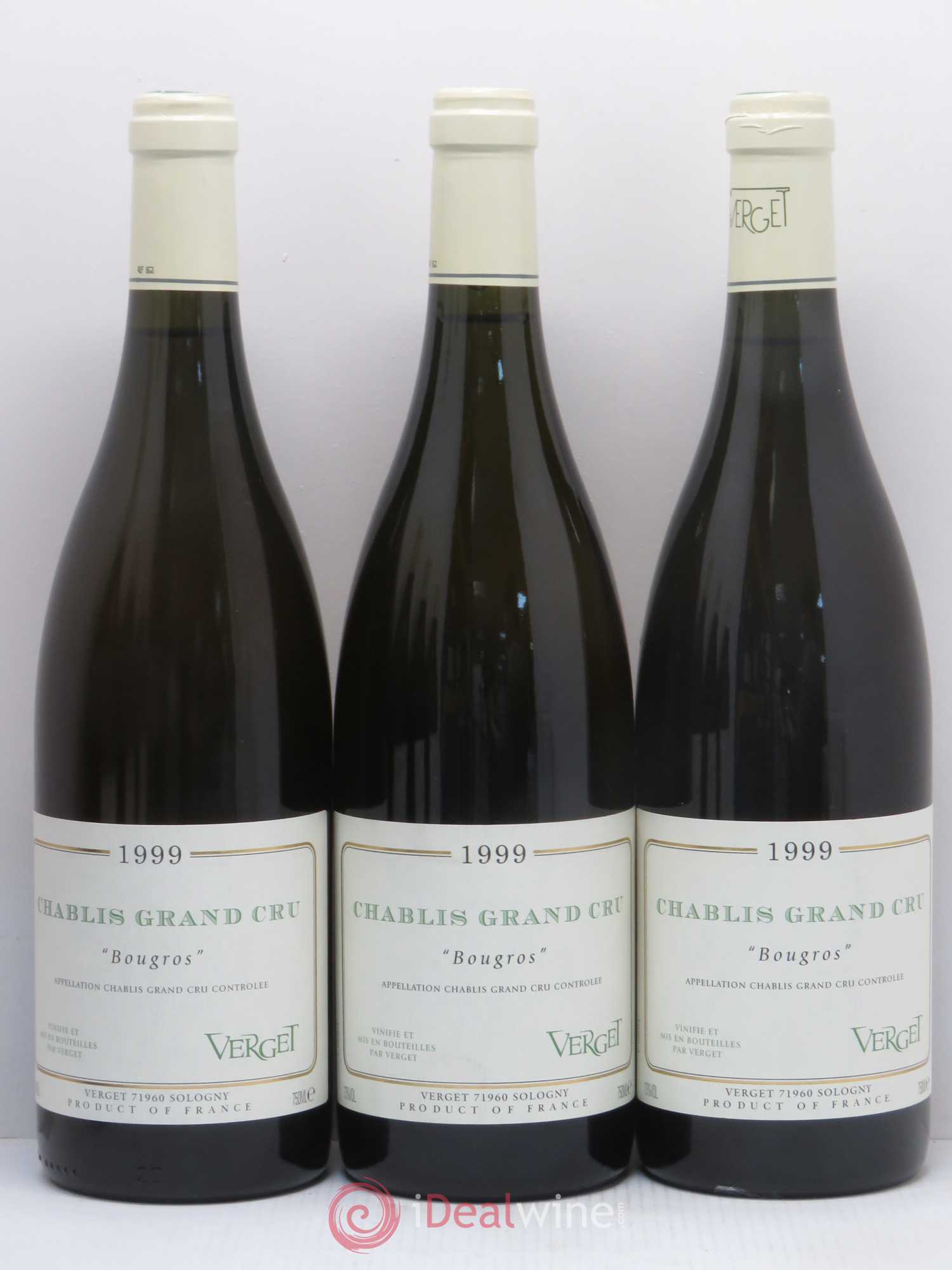 Chablis Grand Cru Bougros Domaine Verget 1999 - Posten von 6 Flaschen - 1