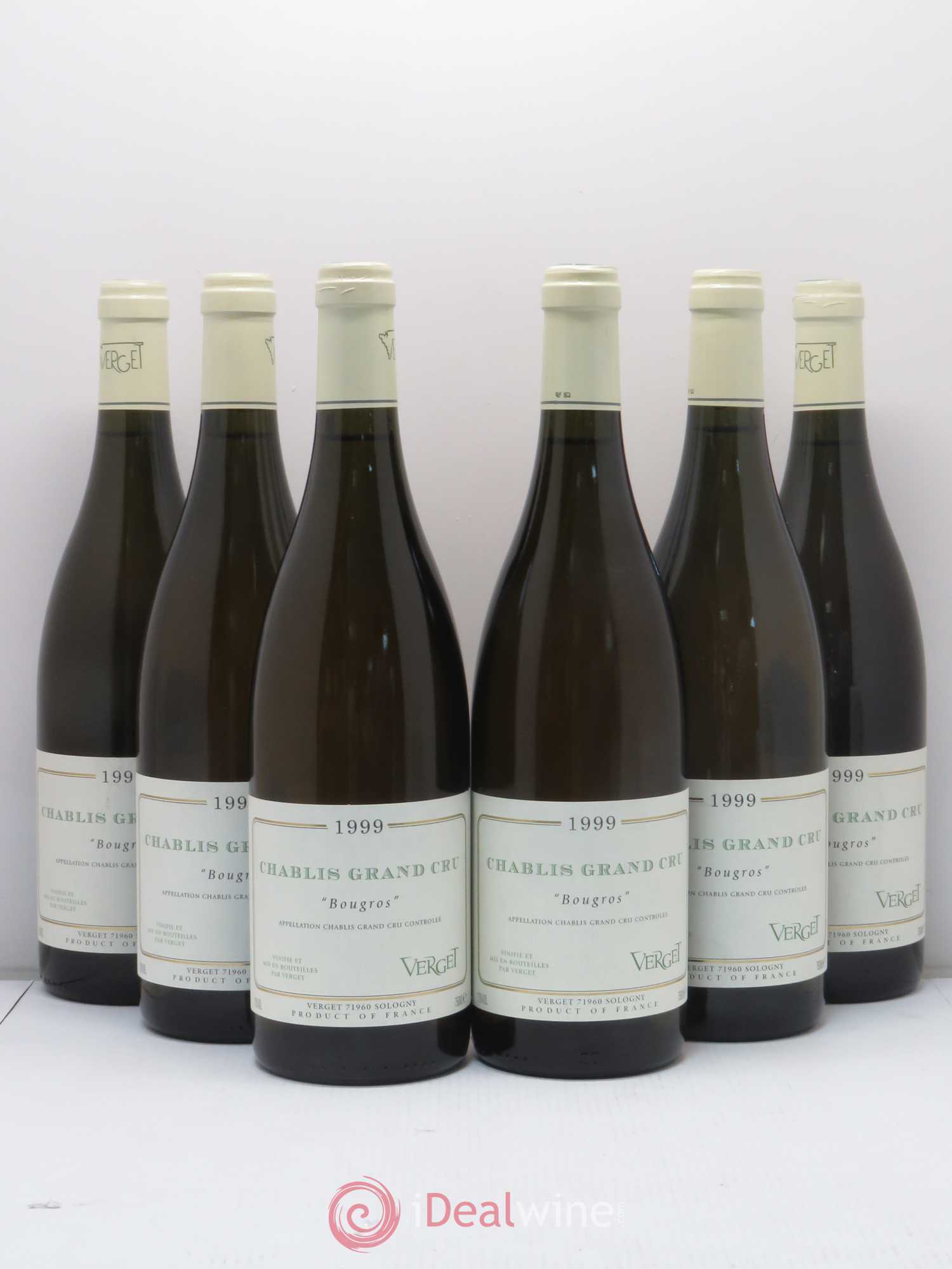 Chablis Grand Cru Bougros Domaine Verget 1999 - Posten von 6 Flaschen - 0