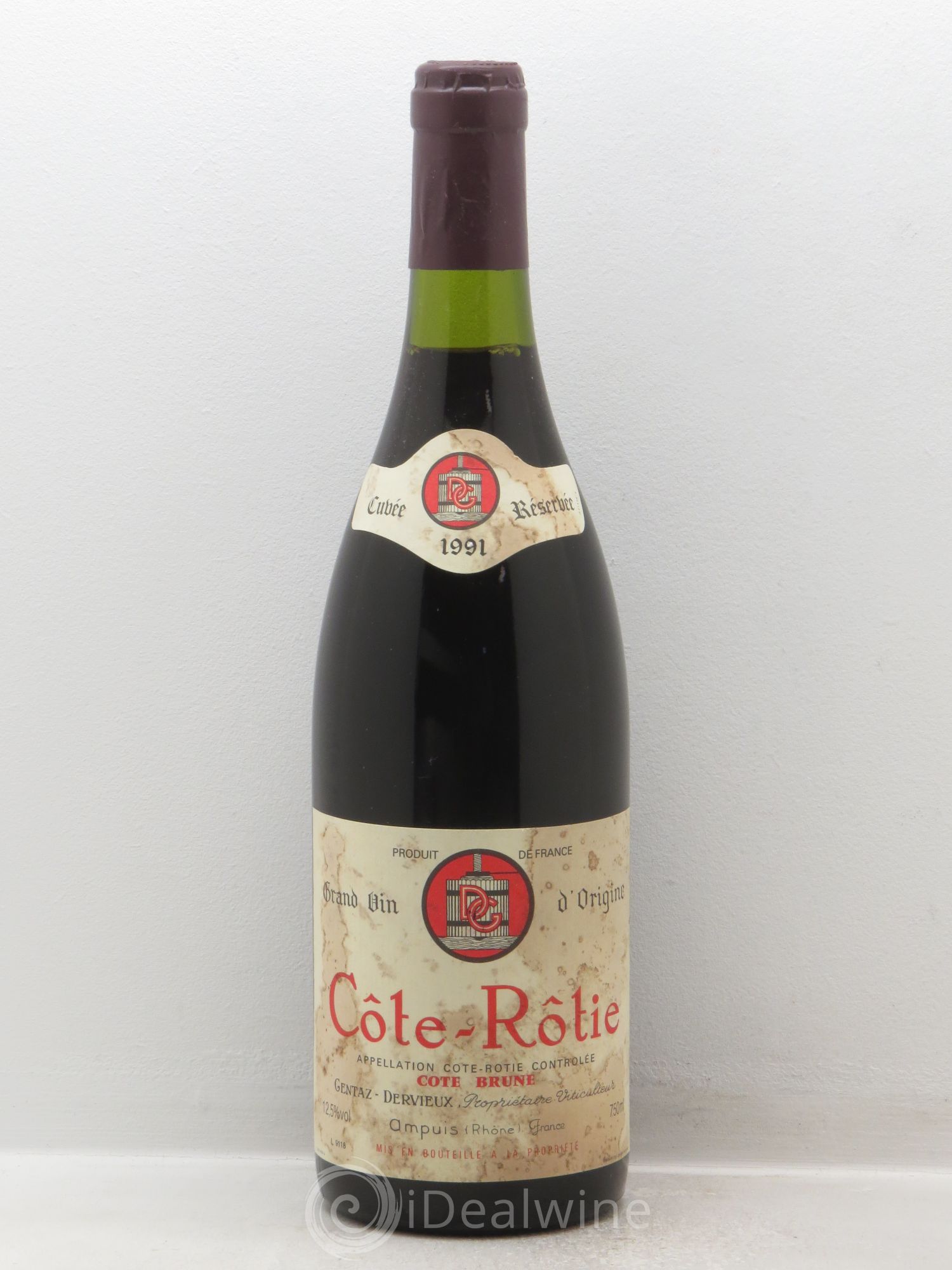 Côte-Rôtie Côte Brune Marius Gentaz-Dervieux Cuvée Réservée 1991 - Lot de 1 bouteille - 0