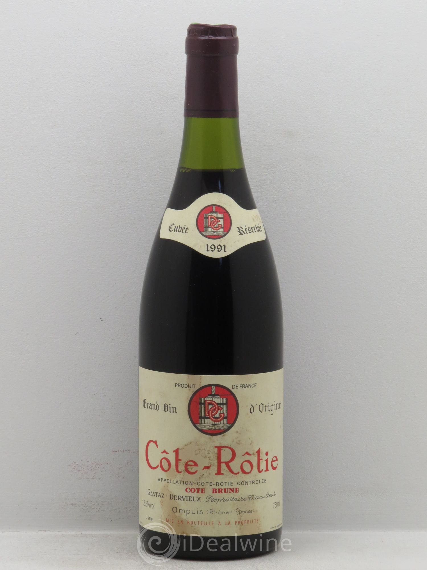 Côte-Rôtie Côte Brune Marius Gentaz-Dervieux 1991 - Lot de 1 bouteille - 0