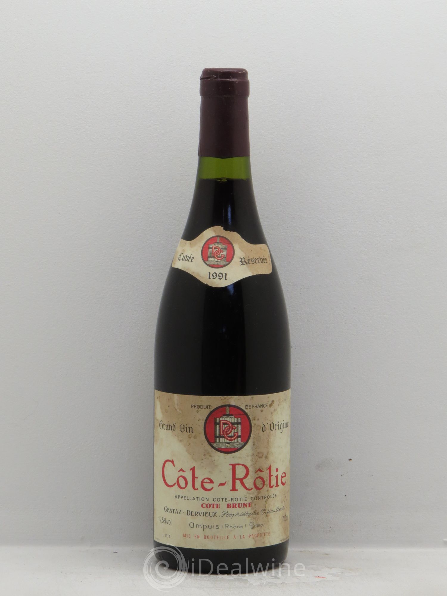 Côte-Rôtie Côte Brune Marius Gentaz-Dervieux 1991 - Posten von 1 Flasche - 0