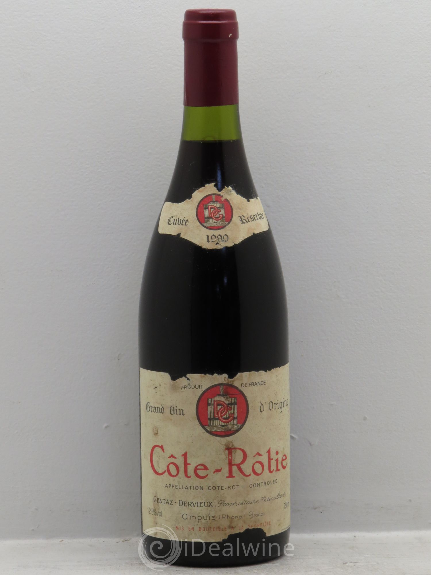 Côte-Rôtie Gentaz-Dervieux 1990 - Posten von 1 Flasche - 0