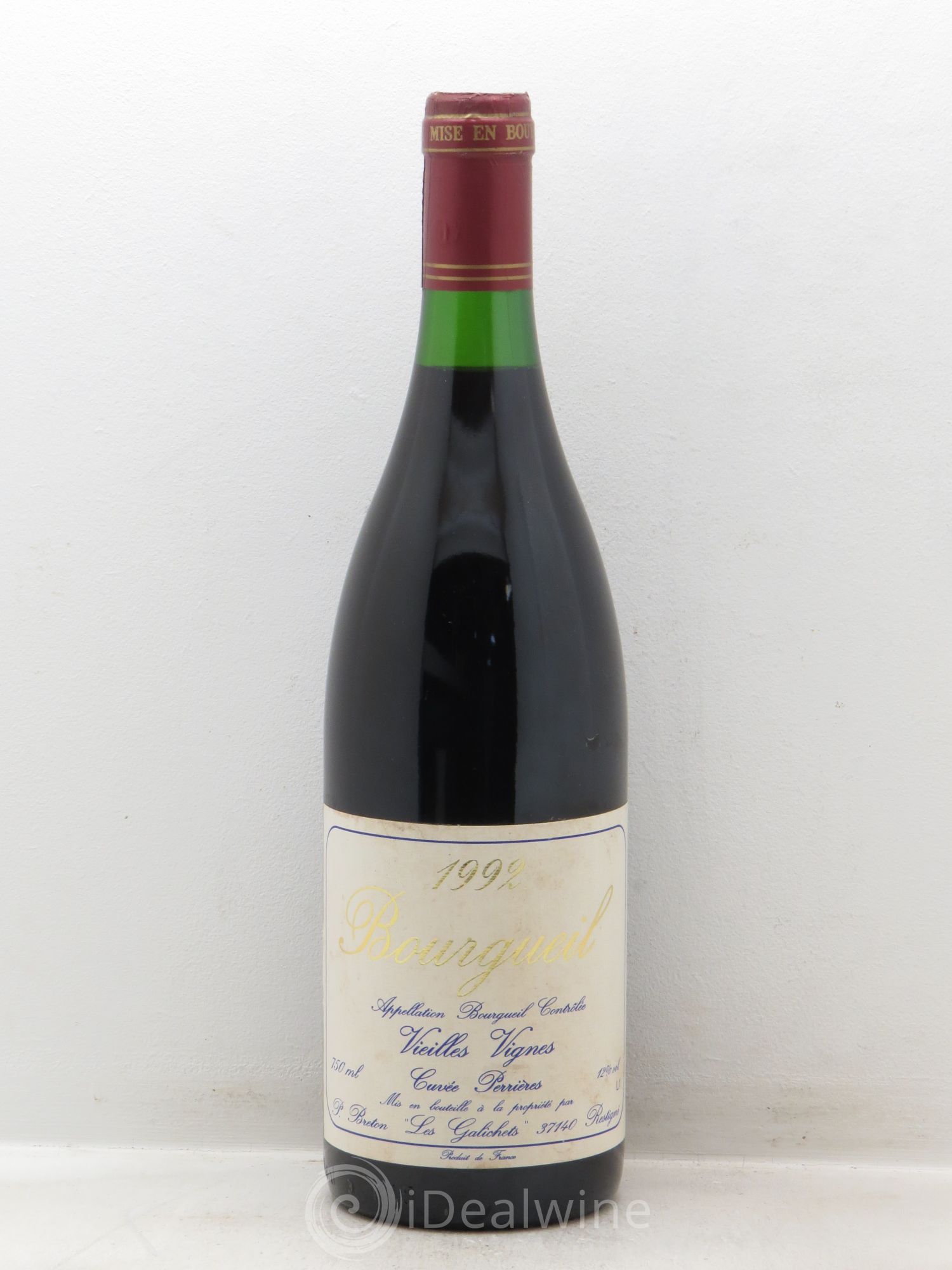 Bourgueil Les Perrières Catherine et Pierre Breton Vieilles Vignes 1992 - Lot de 1 bouteille - 0