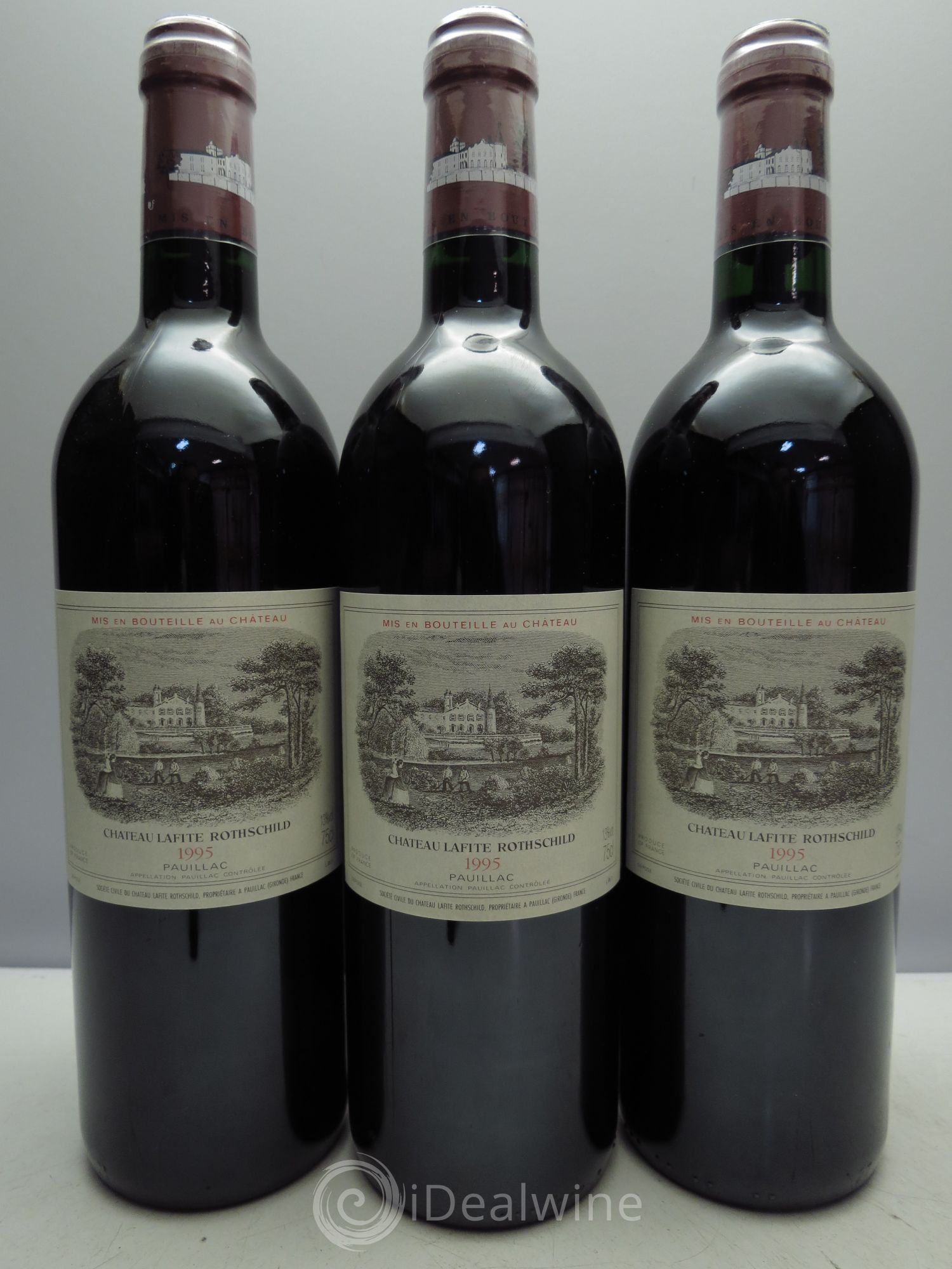 Château Lafite Rothschild 1er Grand Cru Classé 1995 - Lot de 3 bouteilles - 0