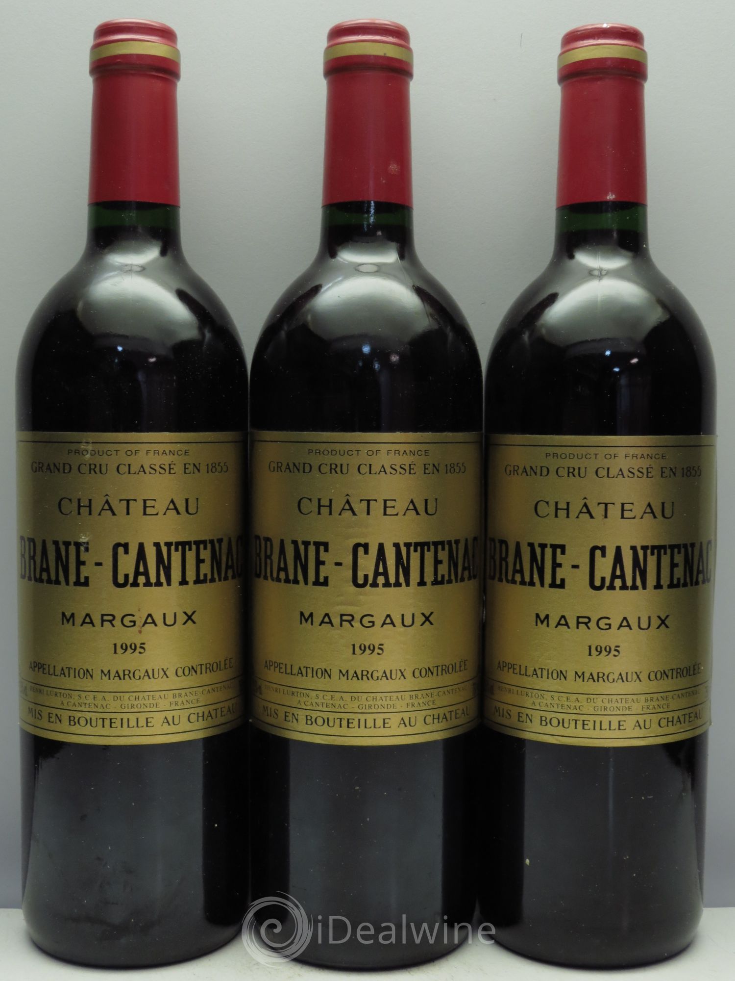 Château Brane Cantenac 2ème Grand Cru Classé 1995 - Lot de 3 bouteilles - 0