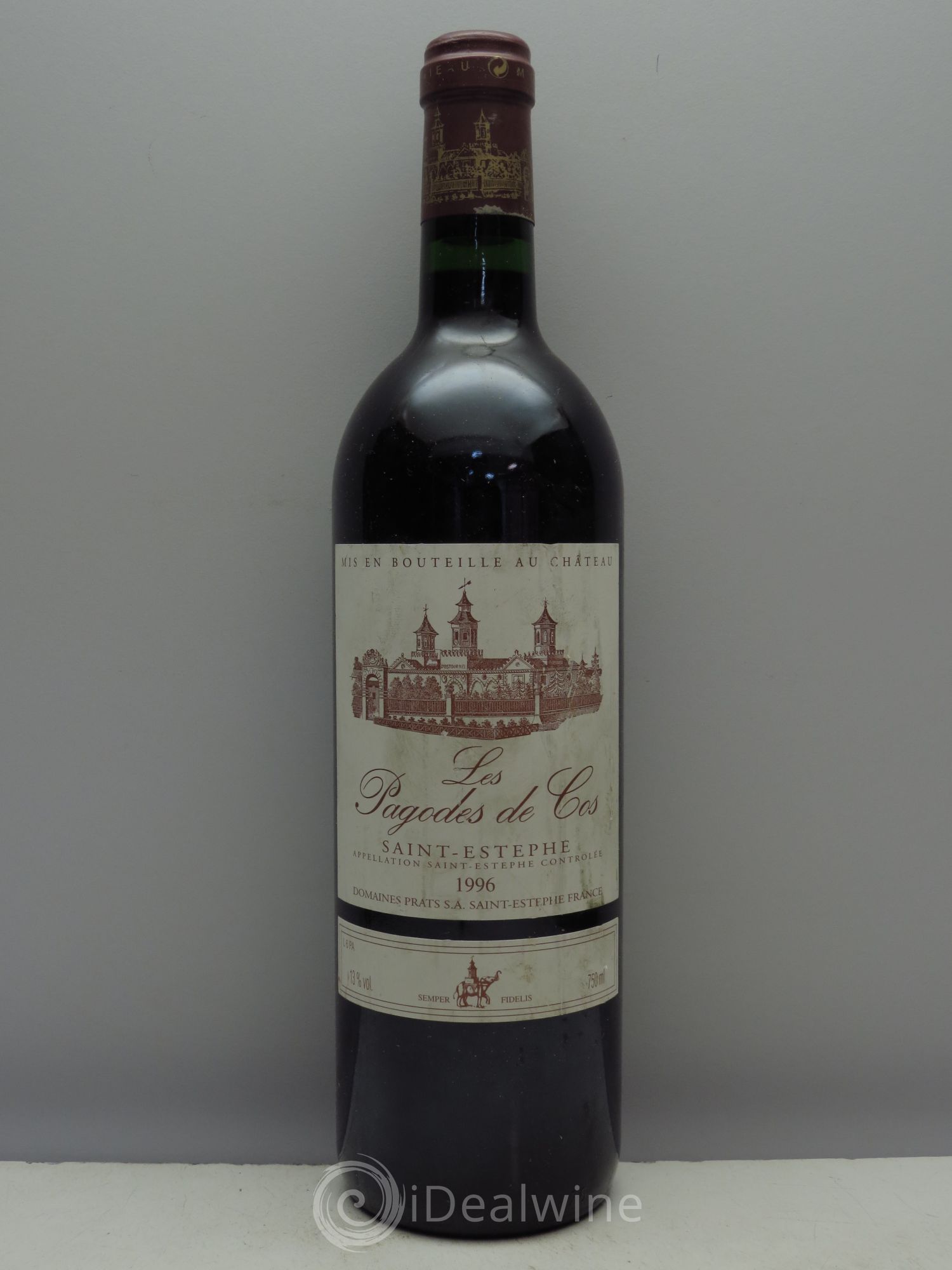Les Pagodes de Cos Second Vin 1996 - Posten von 1 Flasche - 0