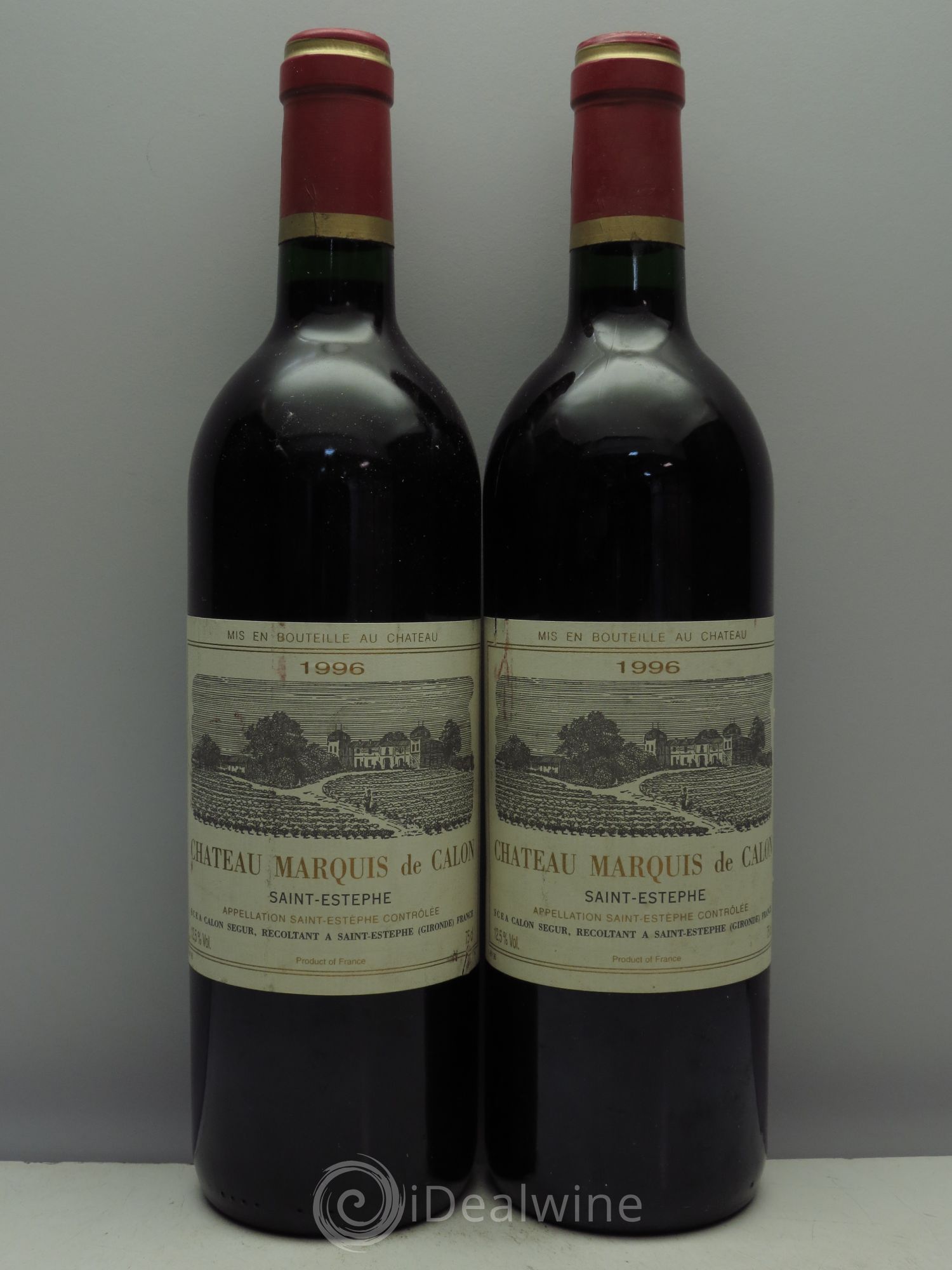 Château Saint-Estèphe Marquis de Calon 1996 - Posten von 2 Flaschen - 0