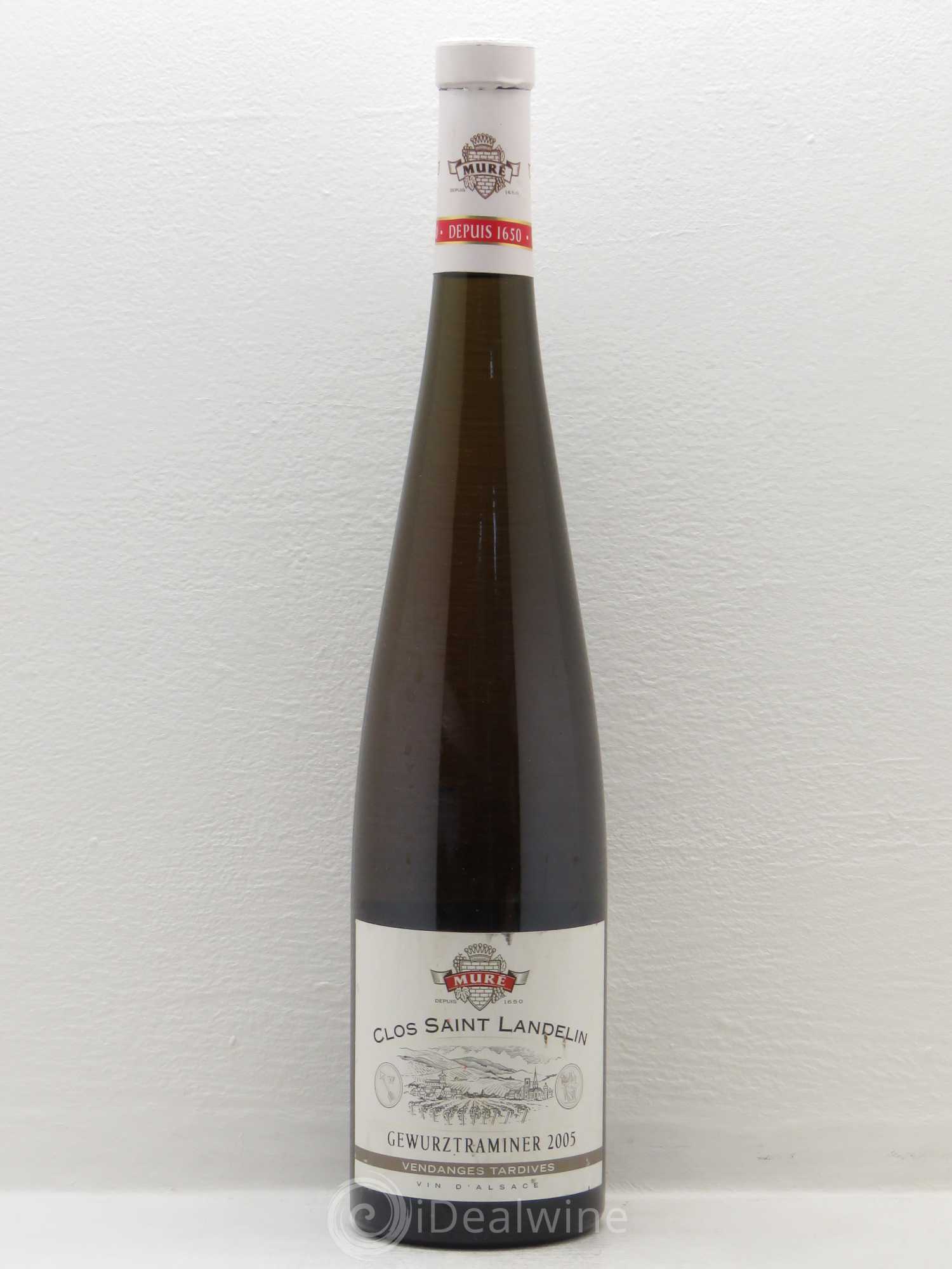Gewurztraminer Grand Cru Vorbourg Vendanges Tardives Clos Saint Landelin Muré 2005 - Posten von 1 Flasche - 0