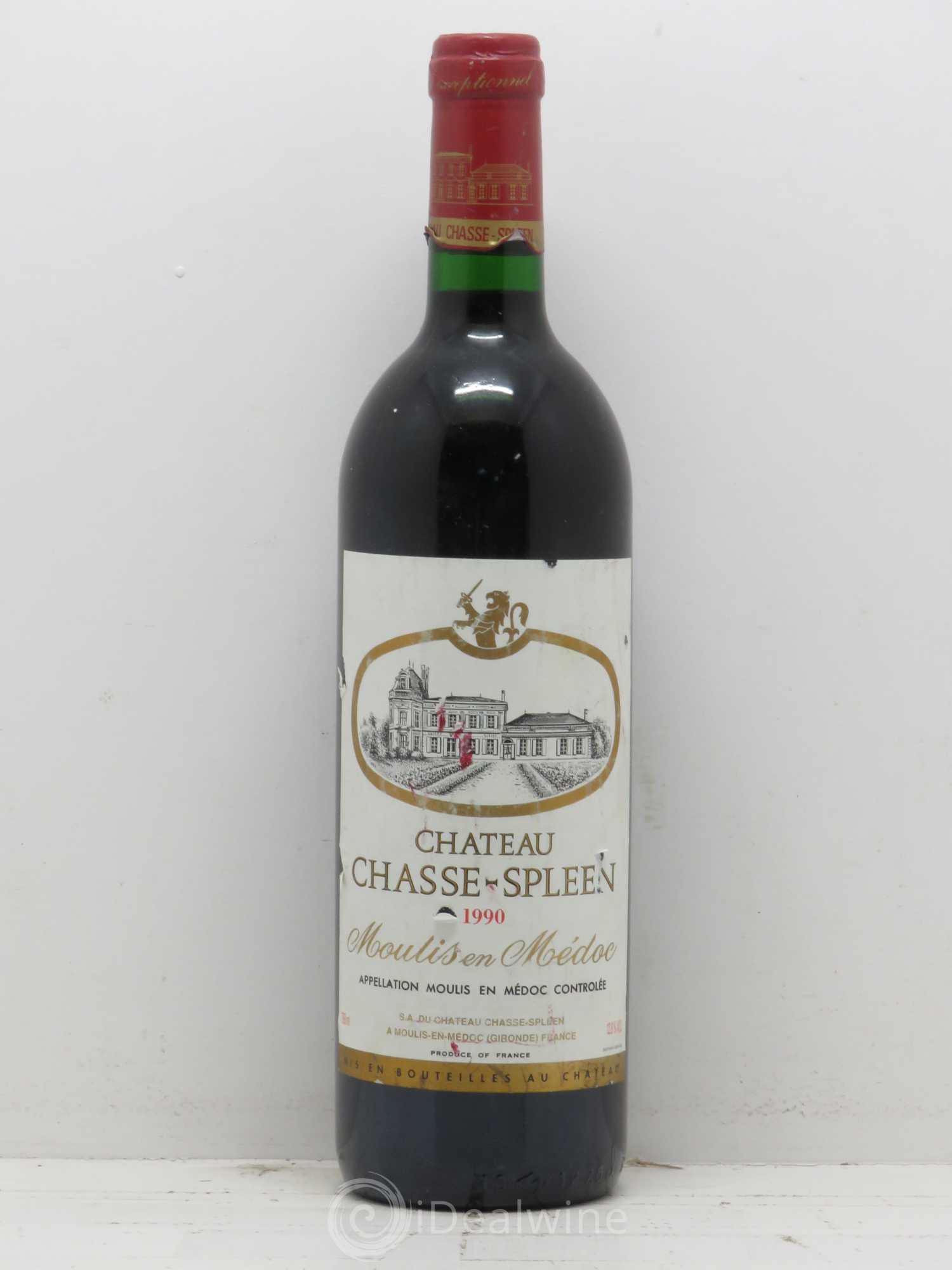 Château Chasse Spleen 1990 - Lot de 1 bouteille - 0