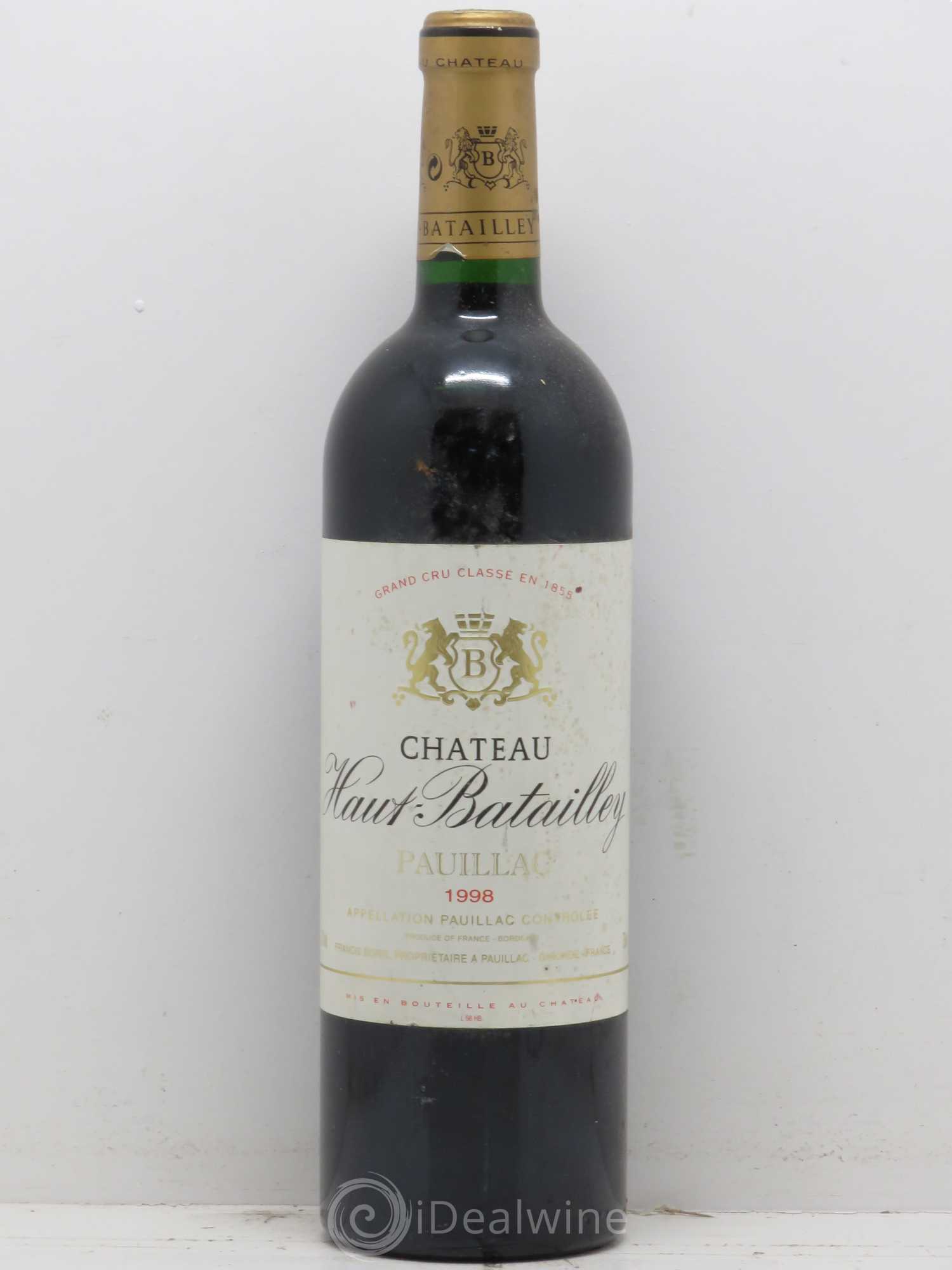 Château Haut Batailley 5ème Grand Cru Classé 1998 - Lot de 1 bouteille - 0