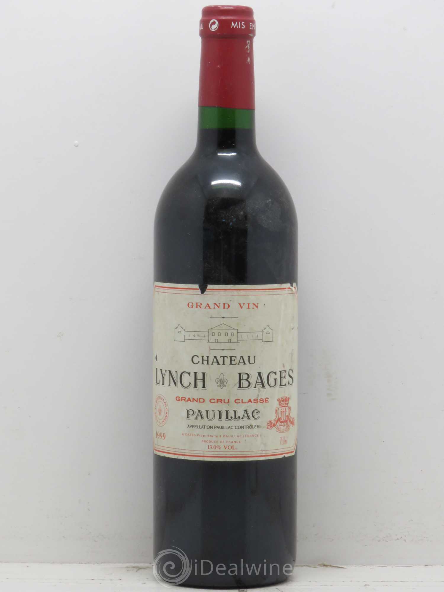 Château Lynch Bages 5ème Grand Cru Classé 1999 - Lot de 1 bouteille - 0