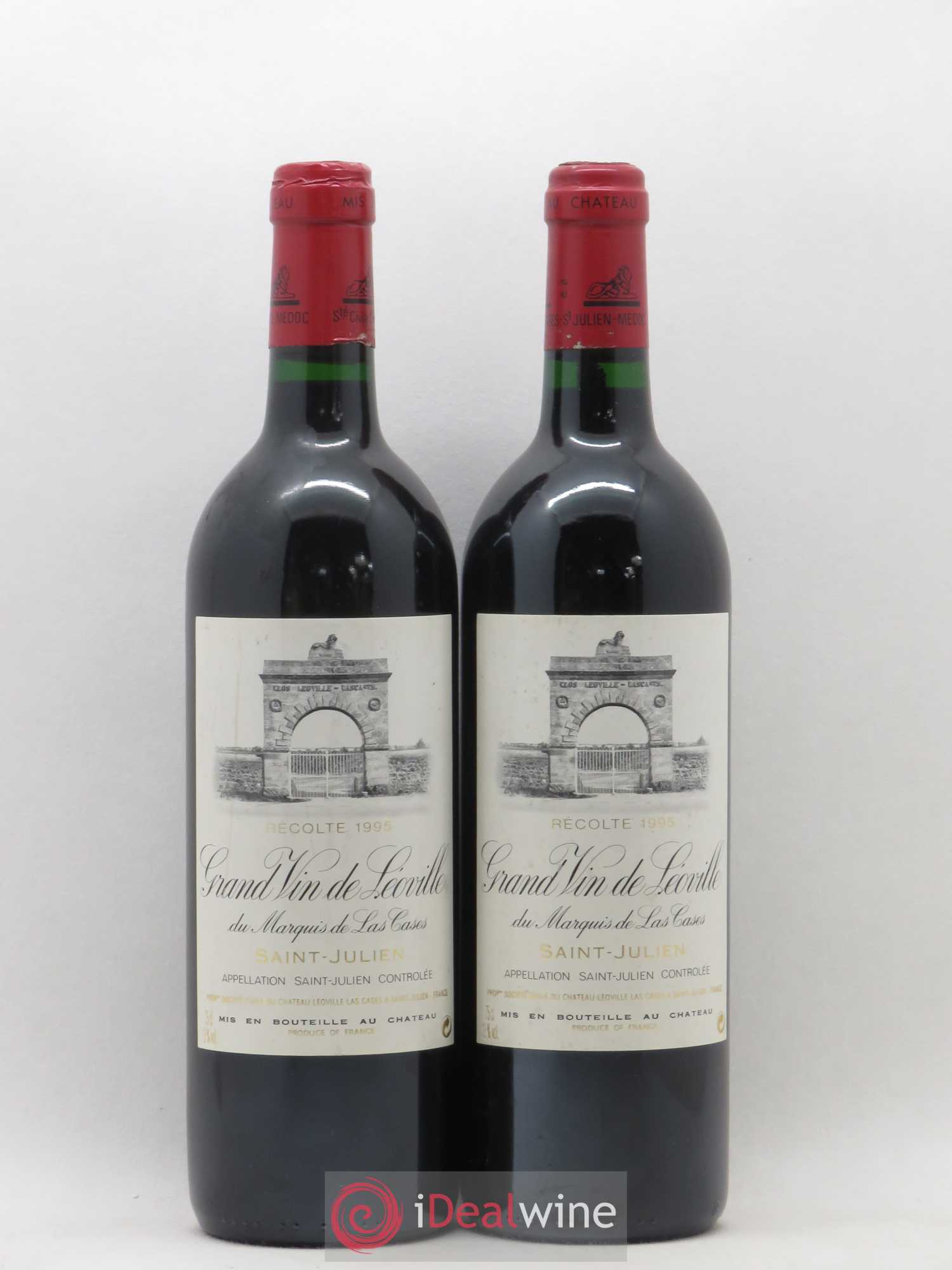 Château Léoville Las Cases 2ème Grand Cru Classé 1995 - Lot de 2 bouteilles - 0
