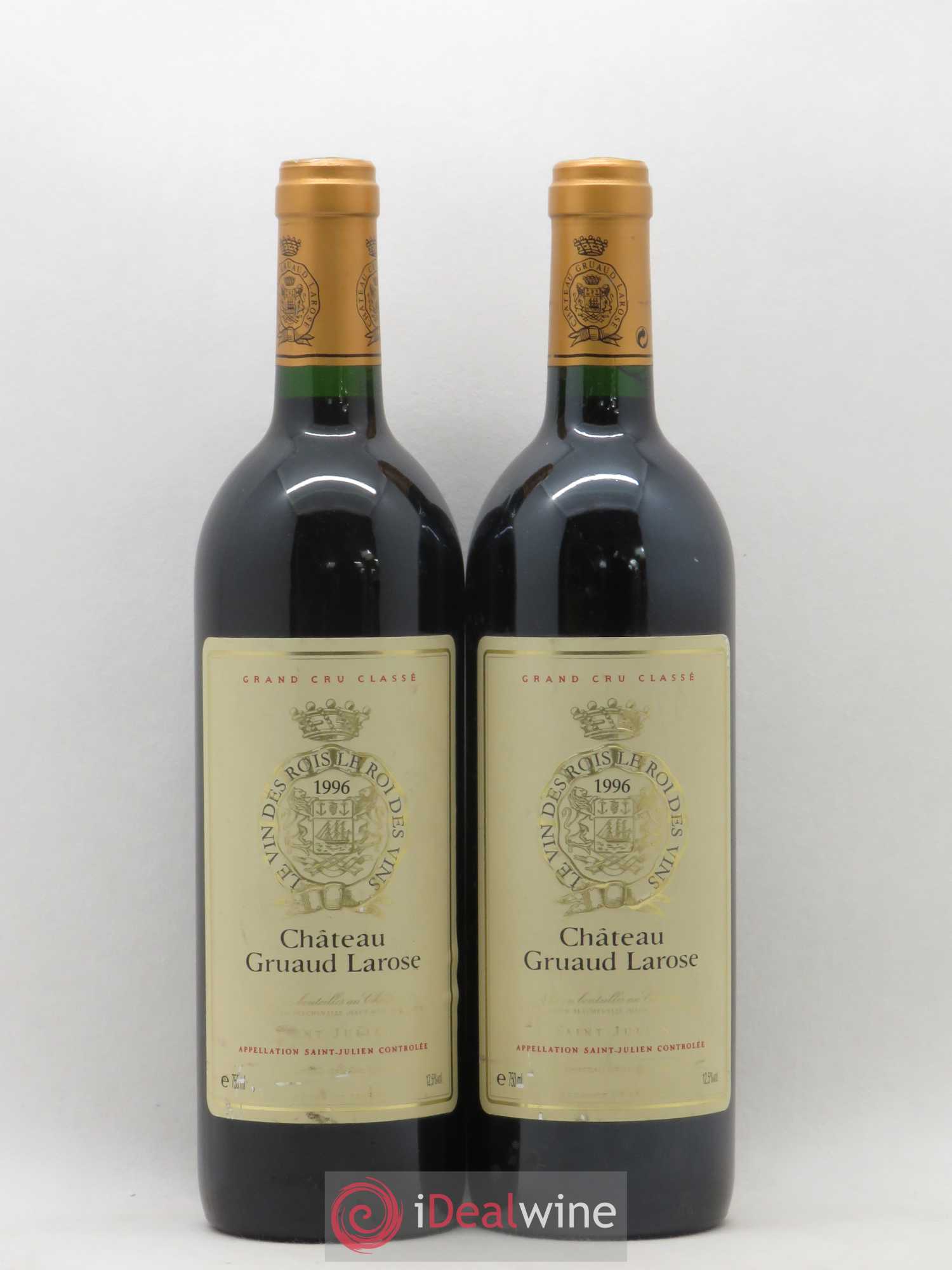 Château Gruaud Larose 2ème Grand Cru Classé 1996 - Lot de 2 bouteilles - 0
