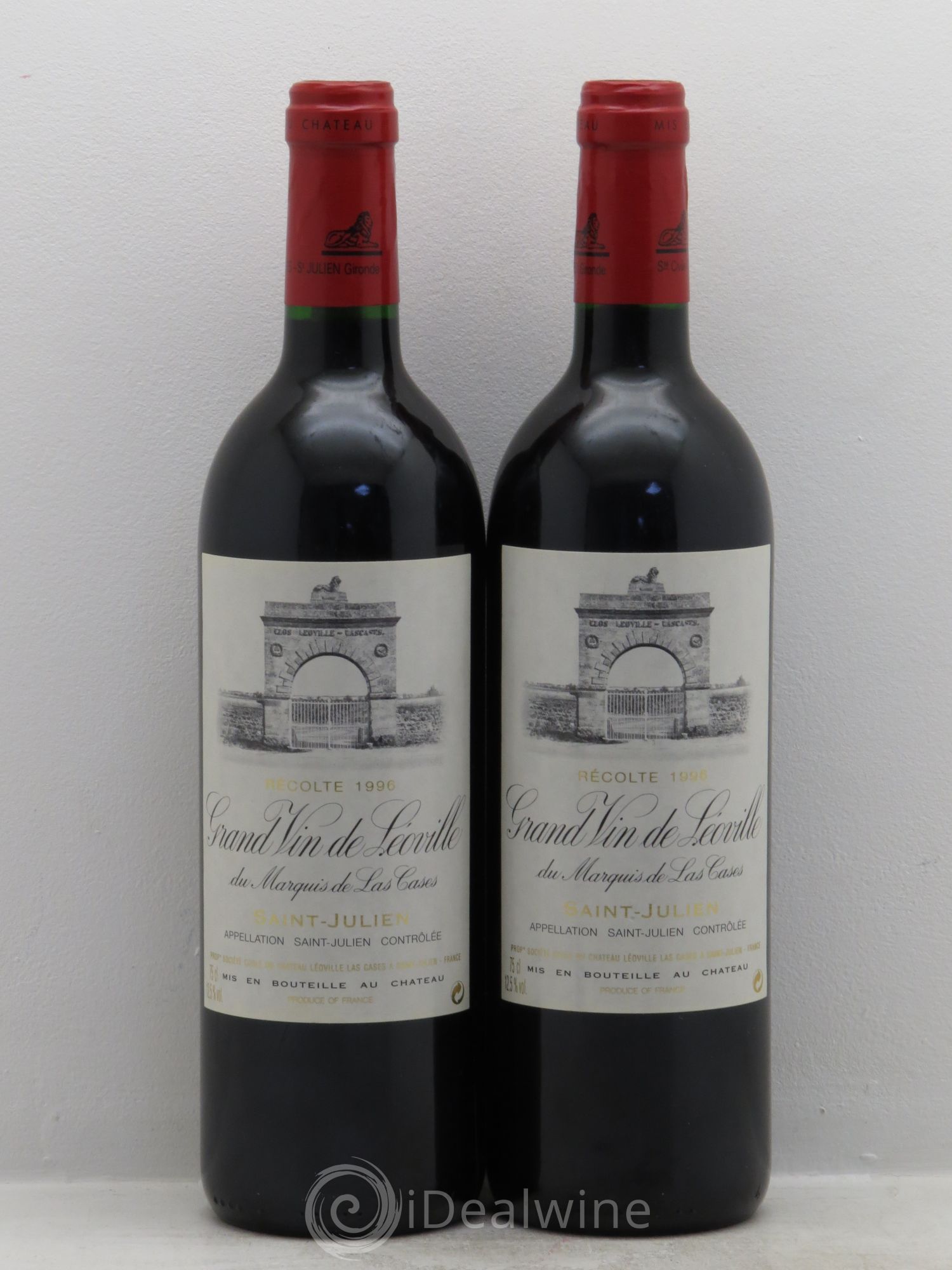 Château Léoville Las Cases 2ème Grand Cru Classé 1996 - Lot de 2 bouteilles - 0