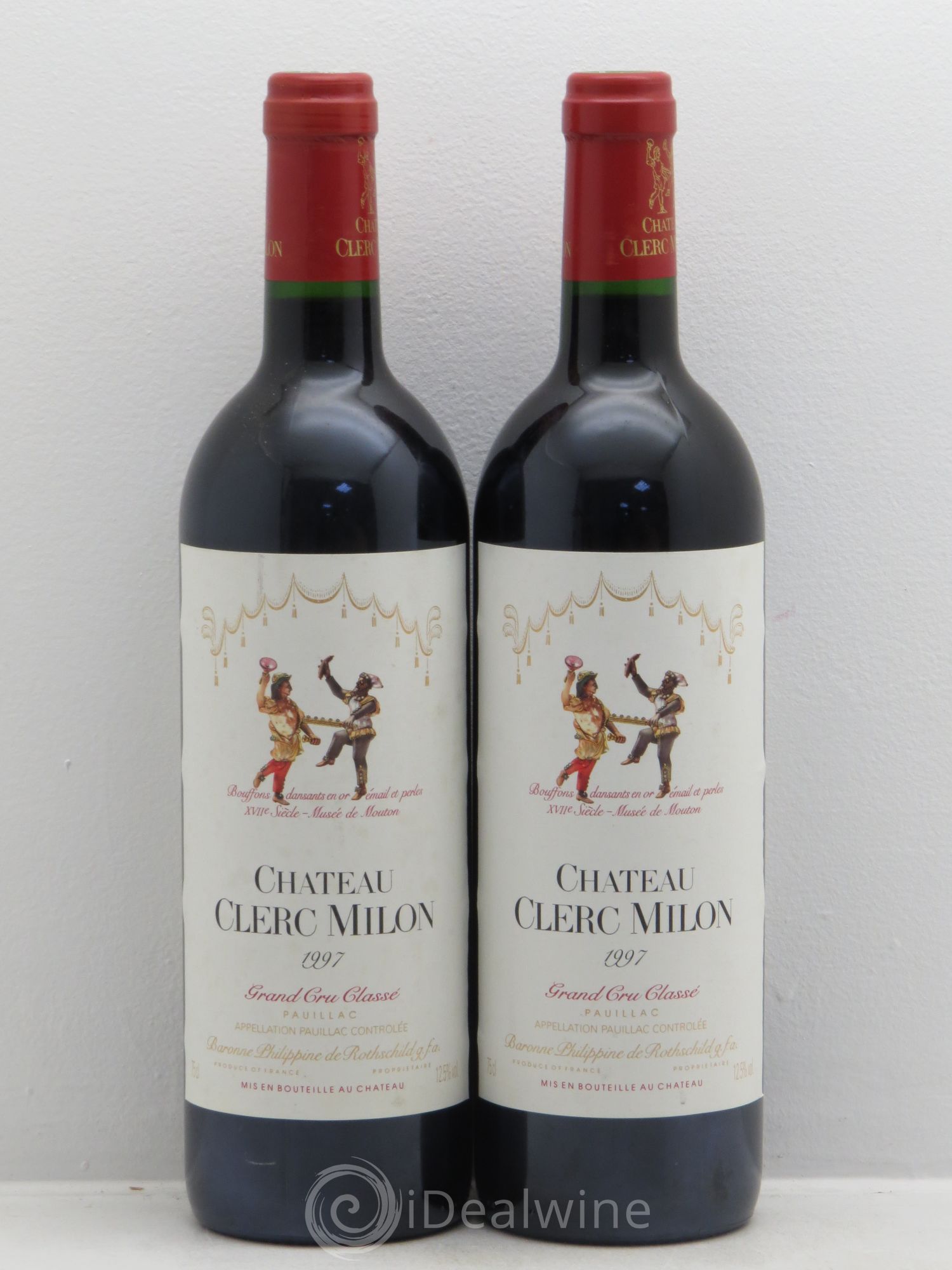 Château Clerc Milon 5ème Grand Cru Classé 1997 - Lot de 2 bouteilles - 0