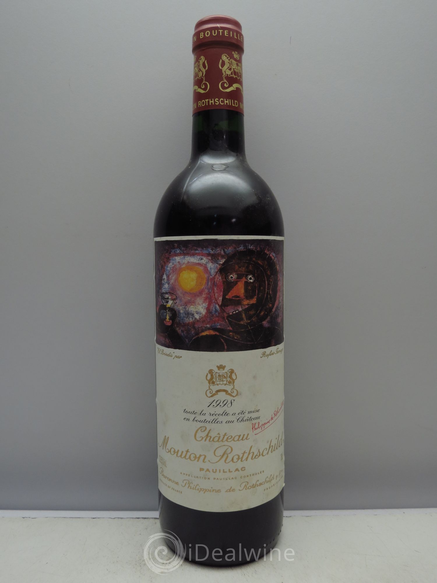 Château Mouton Rothschild 1er Grand Cru Classé 1998 - Lot de 1 bouteille - 0