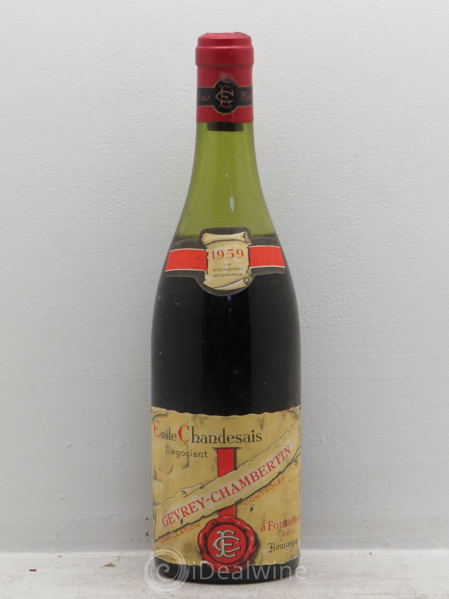 Gevrey-Chambertin chandesais négociant 1959 - Posten von 1 Flasche - 0