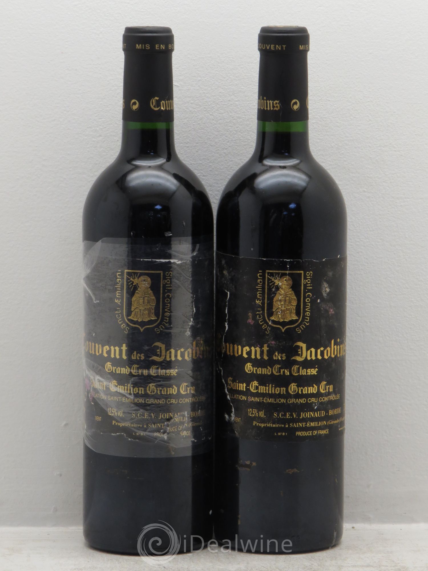 Château Couvent des Jacobins Grand Cru Classé 1997 - Lot de 2 bouteilles - 0