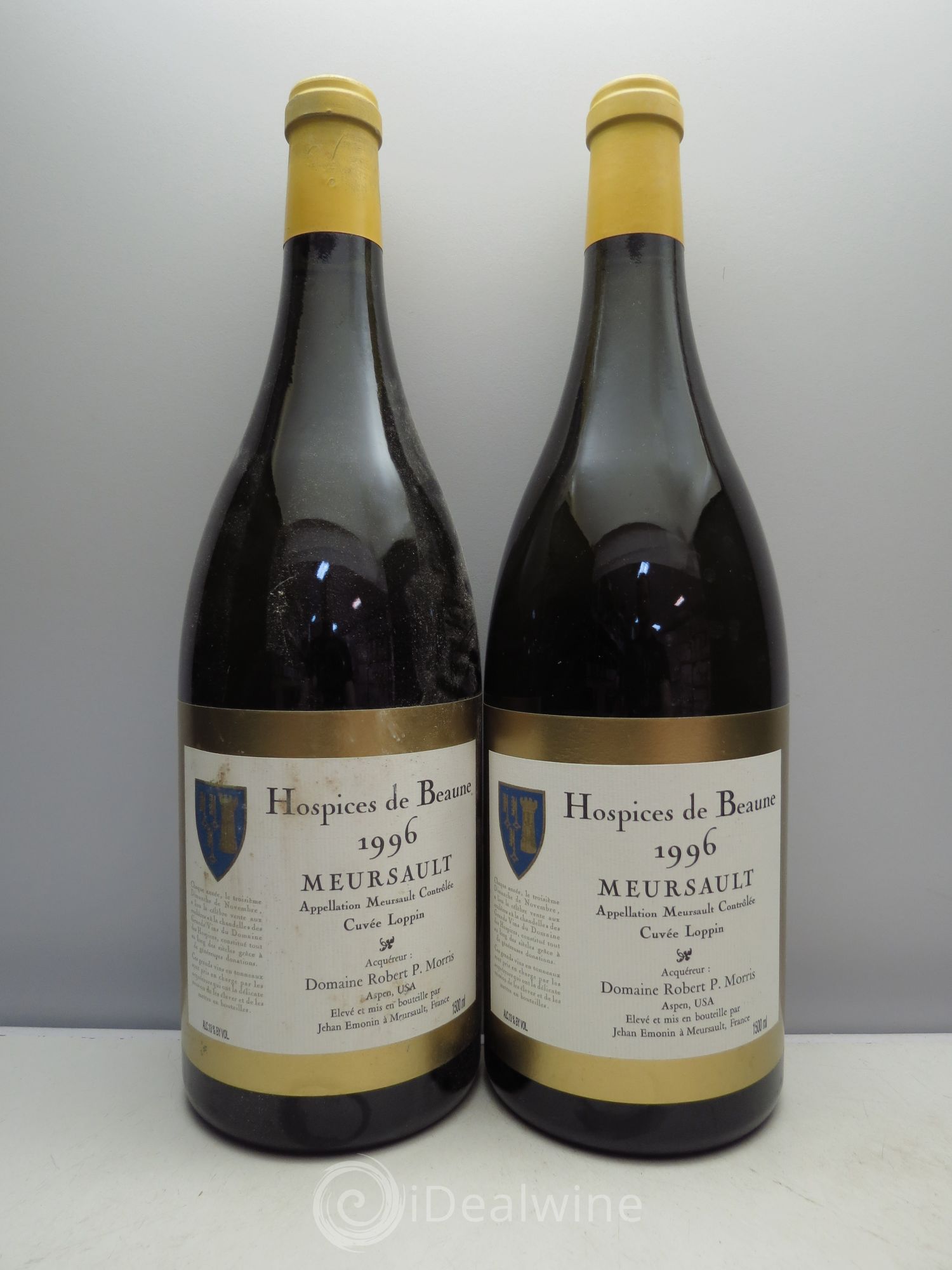 Meursault Cuvée Loppin - Robert P.Morris Hospices de Beaune 1996 - Posten von 2 Magnum - 0