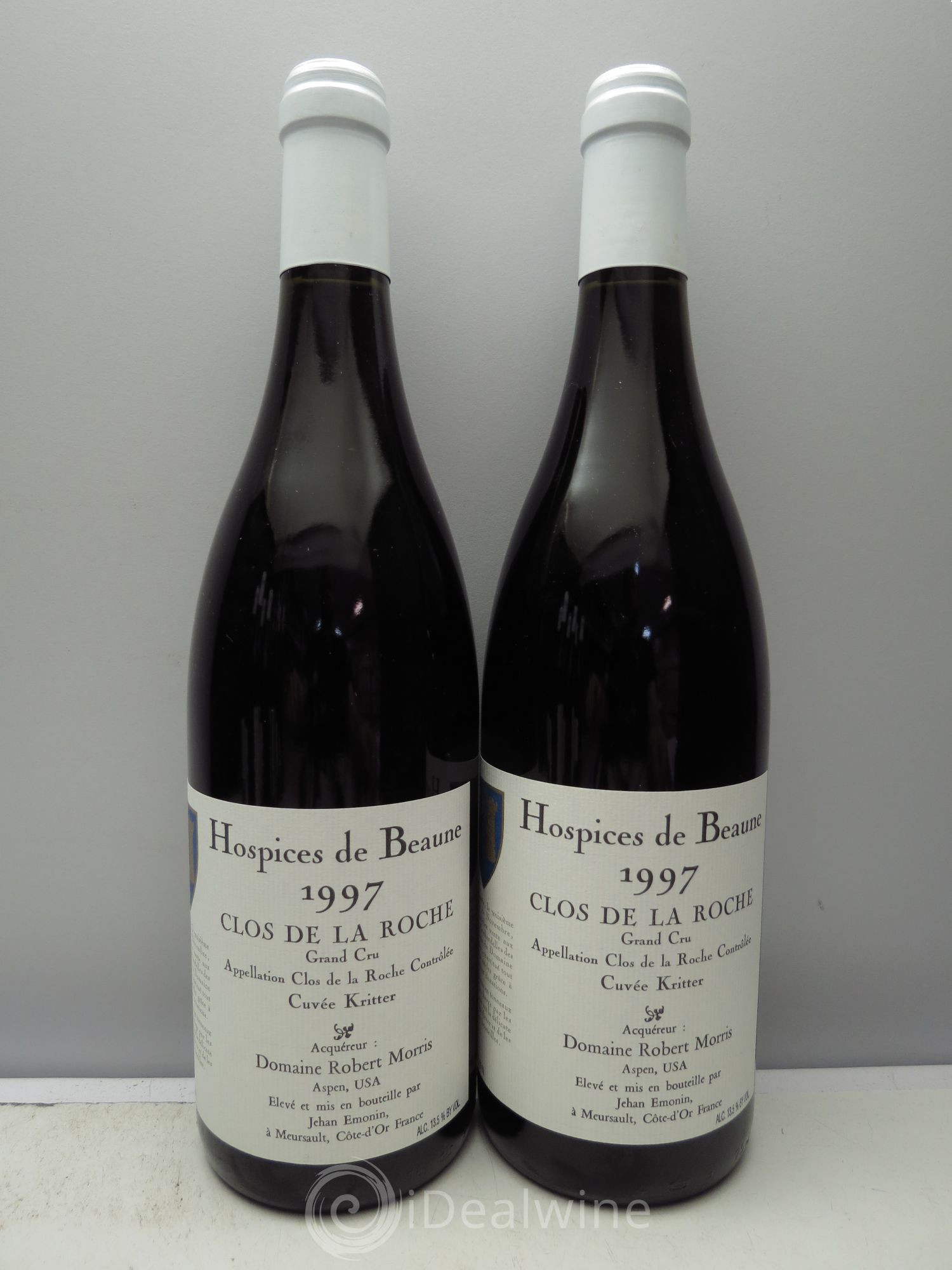 Clos de la Roche Grand Cru Cuvée Georges Kritter - Robert P.Morris Hospices de Beaune 1997 - Posten von 12 Flaschen - 3