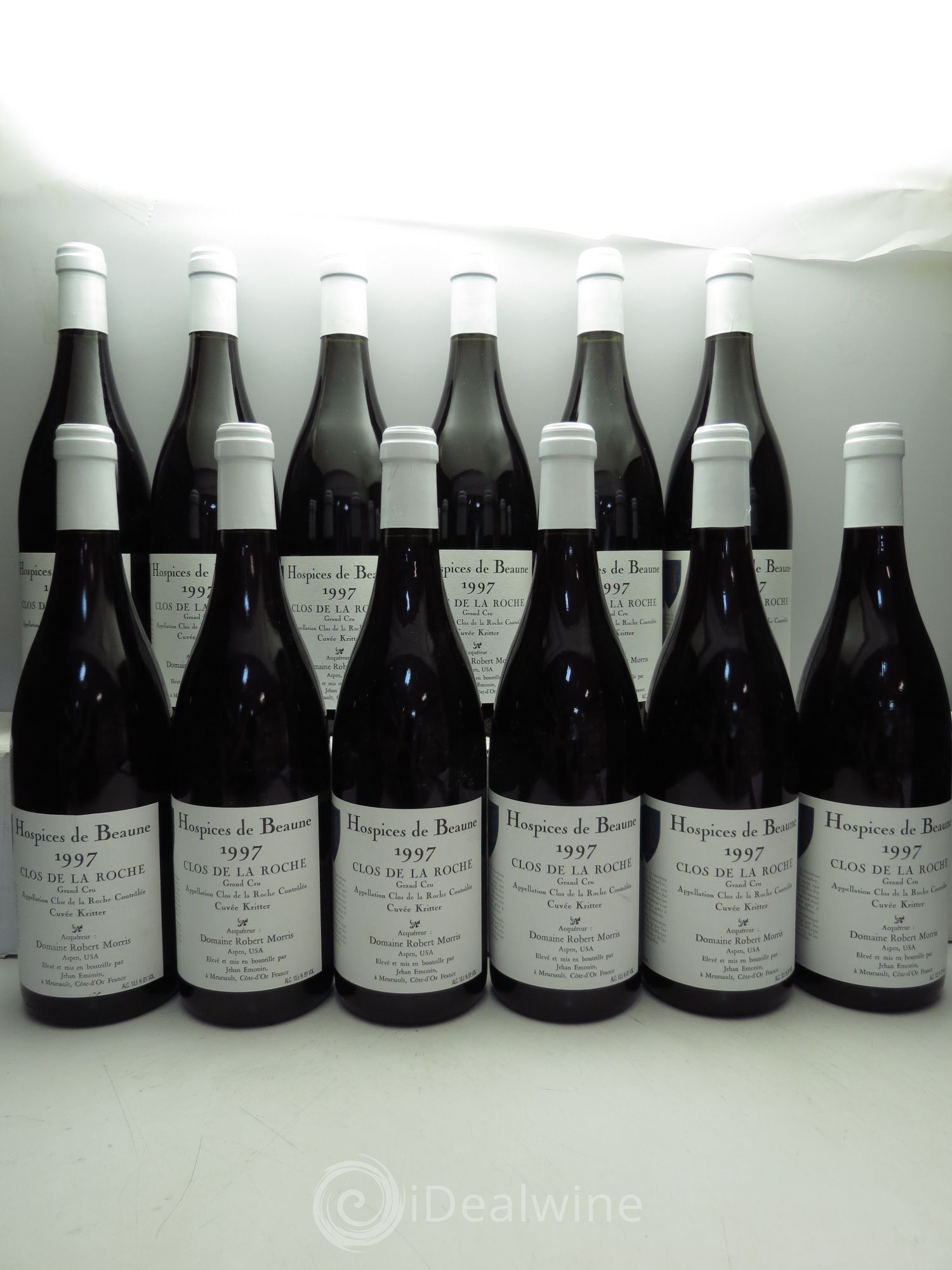 Clos de la Roche Grand Cru Cuvée Georges Kritter - Robert P.Morris Hospices de Beaune 1997 - Posten von 12 Flaschen - 0
