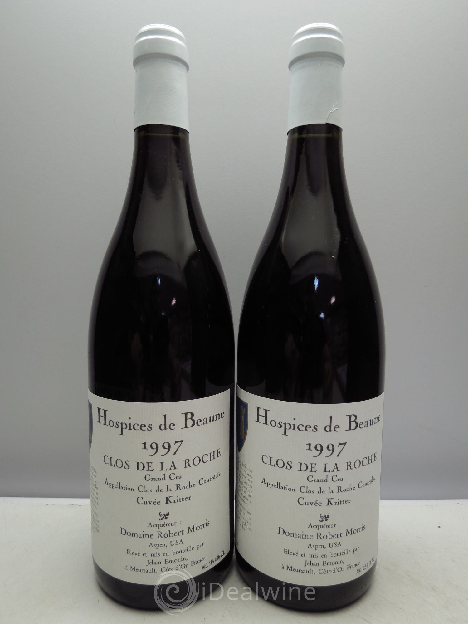 Clos de la Roche Grand Cru Cuvée Georges Kritter - Robert P.Morris Hospices de Beaune 1997 - Posten von 2 Flaschen - 0