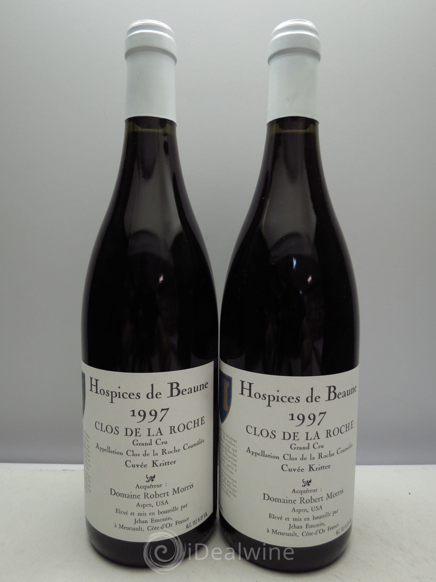 Clos de la Roche Grand Cru Cuvée Georges Kritter - Robert P.Morris Hospices de Beaune 1997 - Posten von 2 Flaschen - 0