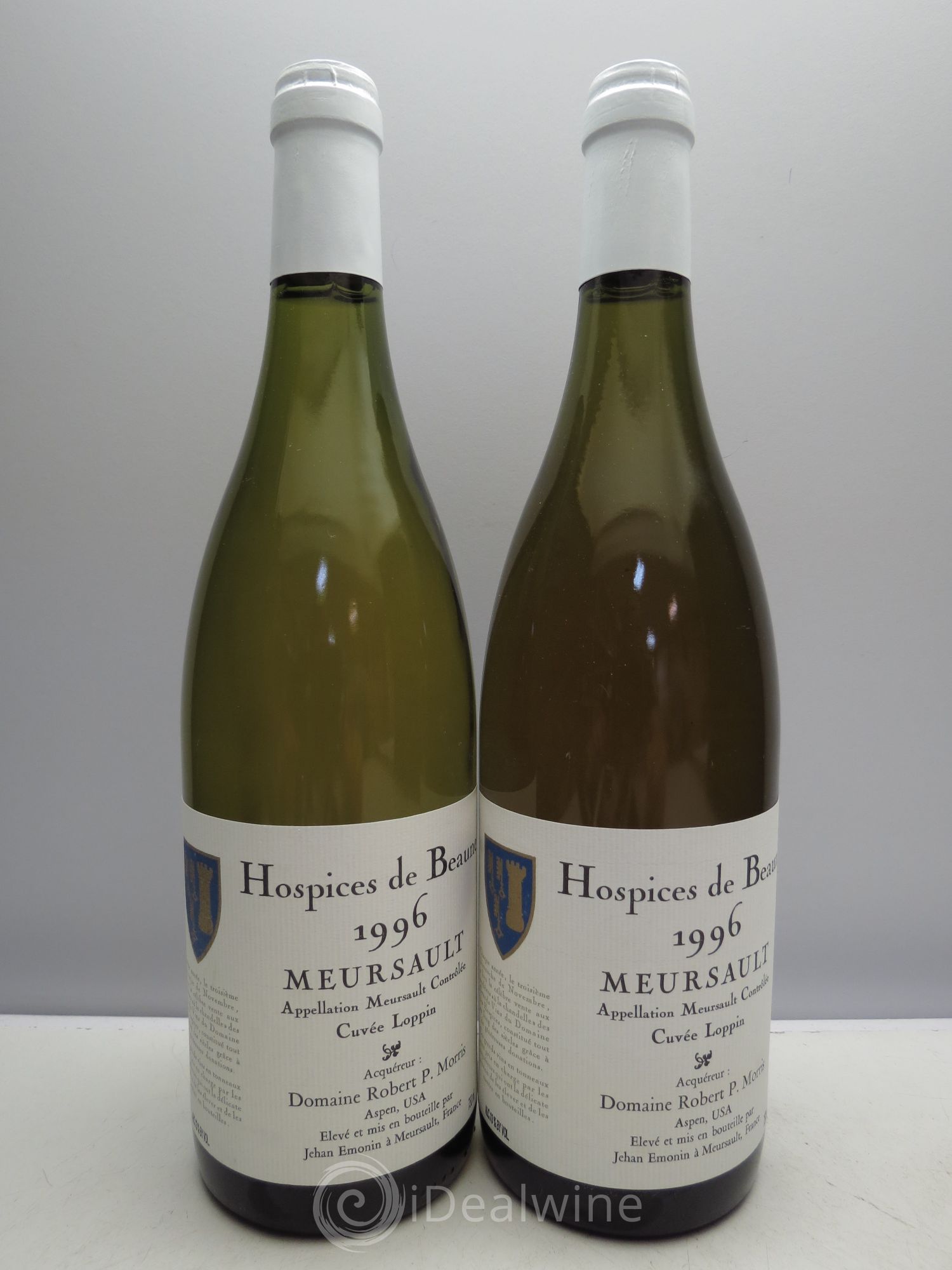 Meursault Cuvée Loppin - Robert P.Morris Hospices de Beaune 1996 - Posten von 2 Flaschen - 0