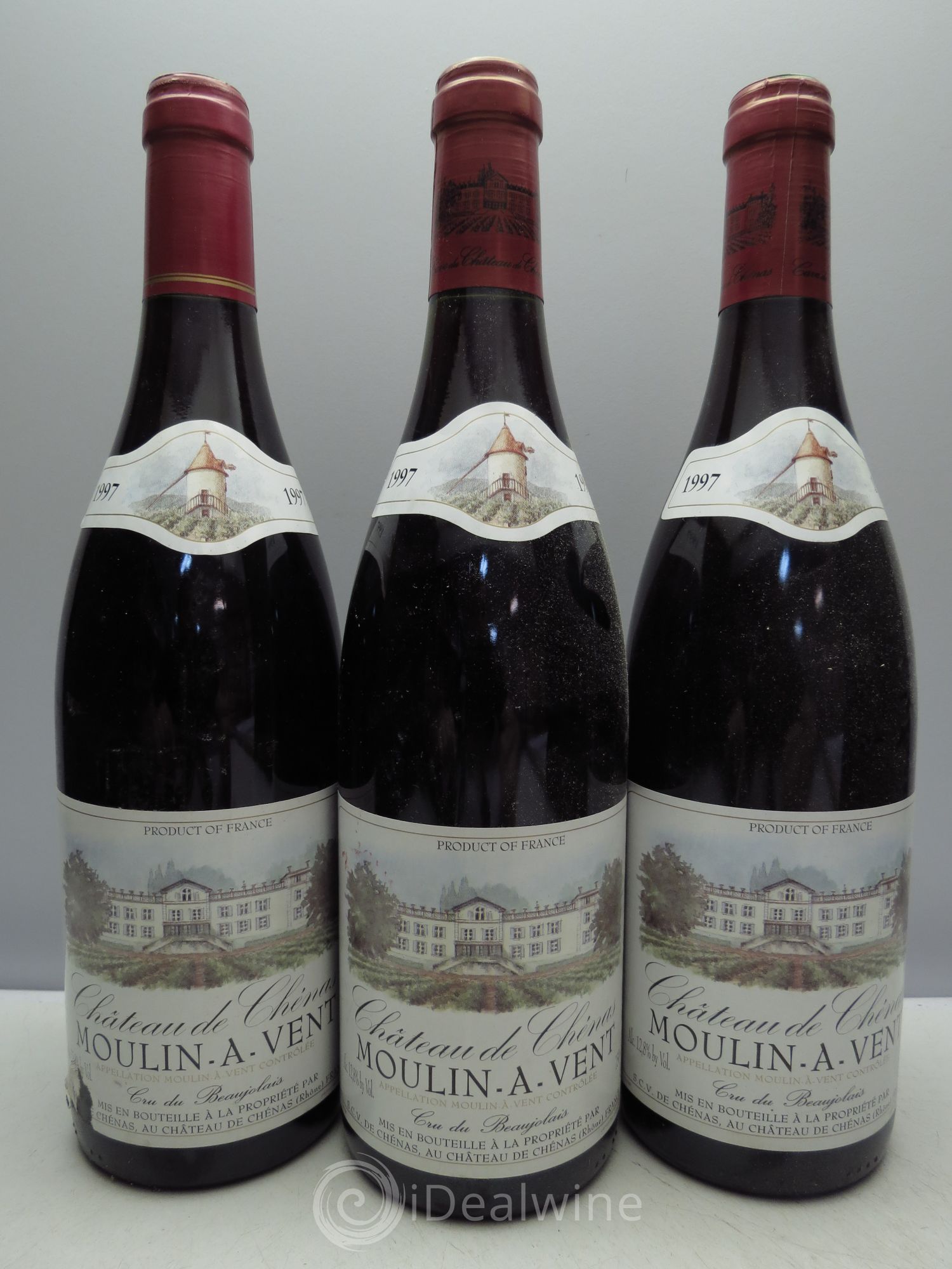 Moulin-à-Vent Château de Chenas 1997 - Posten von 3 Flaschen - 0