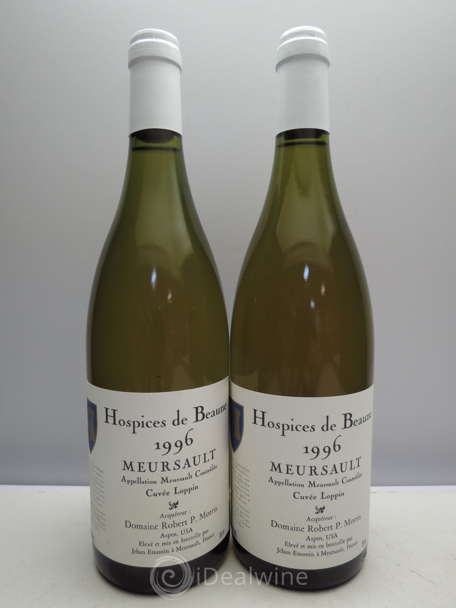 Meursault Cuvée Loppin - Robert P.Morris Hospices de Beaune 1996 - Posten von 2 Flaschen - 0
