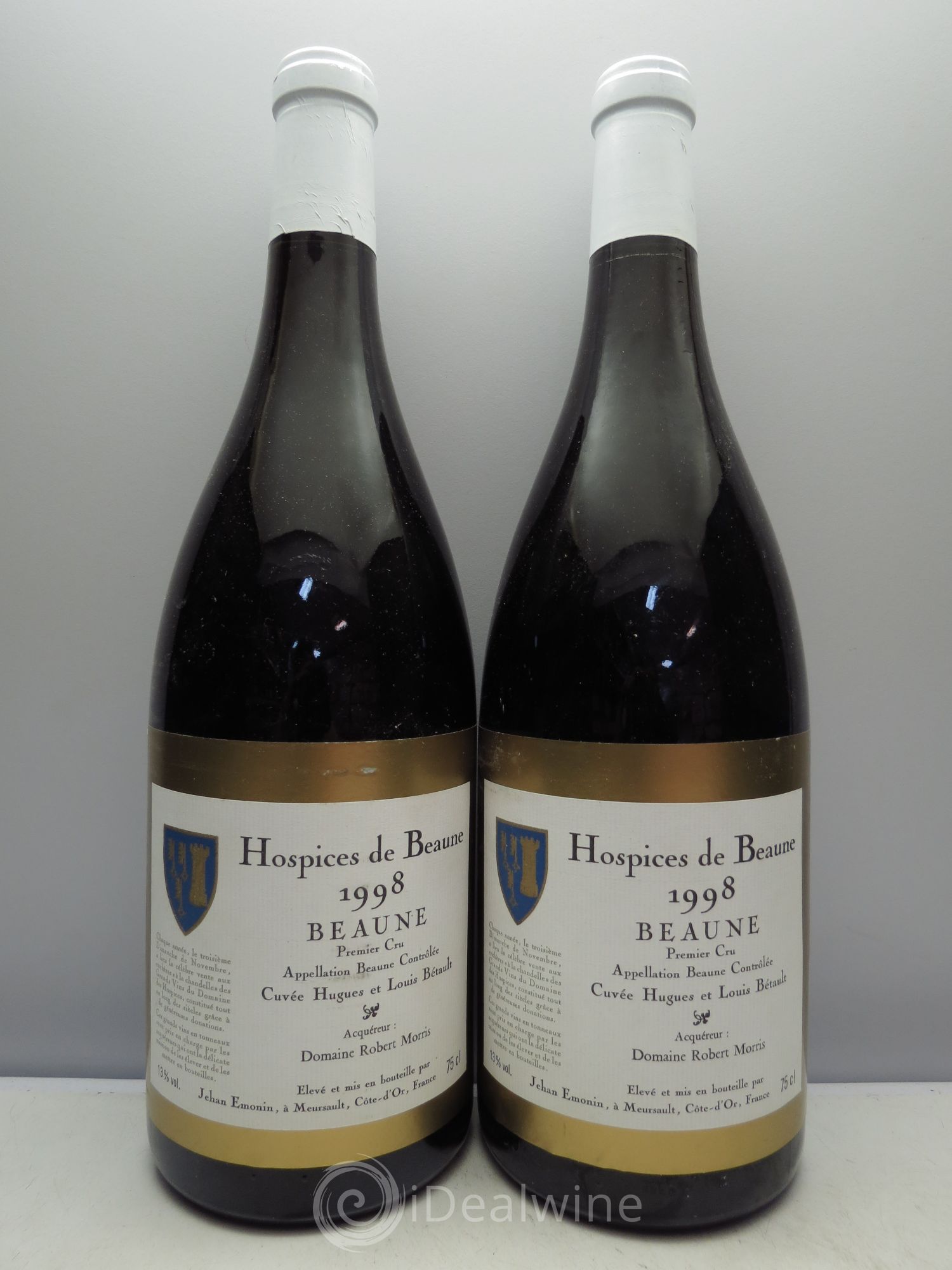 Beaune 1er Cru Cuvée Hugues et Louis Betault - Robert P.Morris Hospices de Beaune 1998 - Posten von 2 Magnum - 0