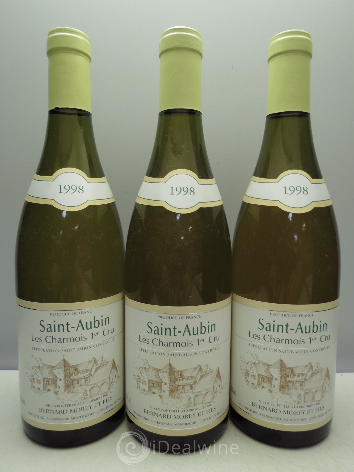 Saint-Aubin Charmois Bernard Morey 1998 - Posten von 3 Flaschen - 0