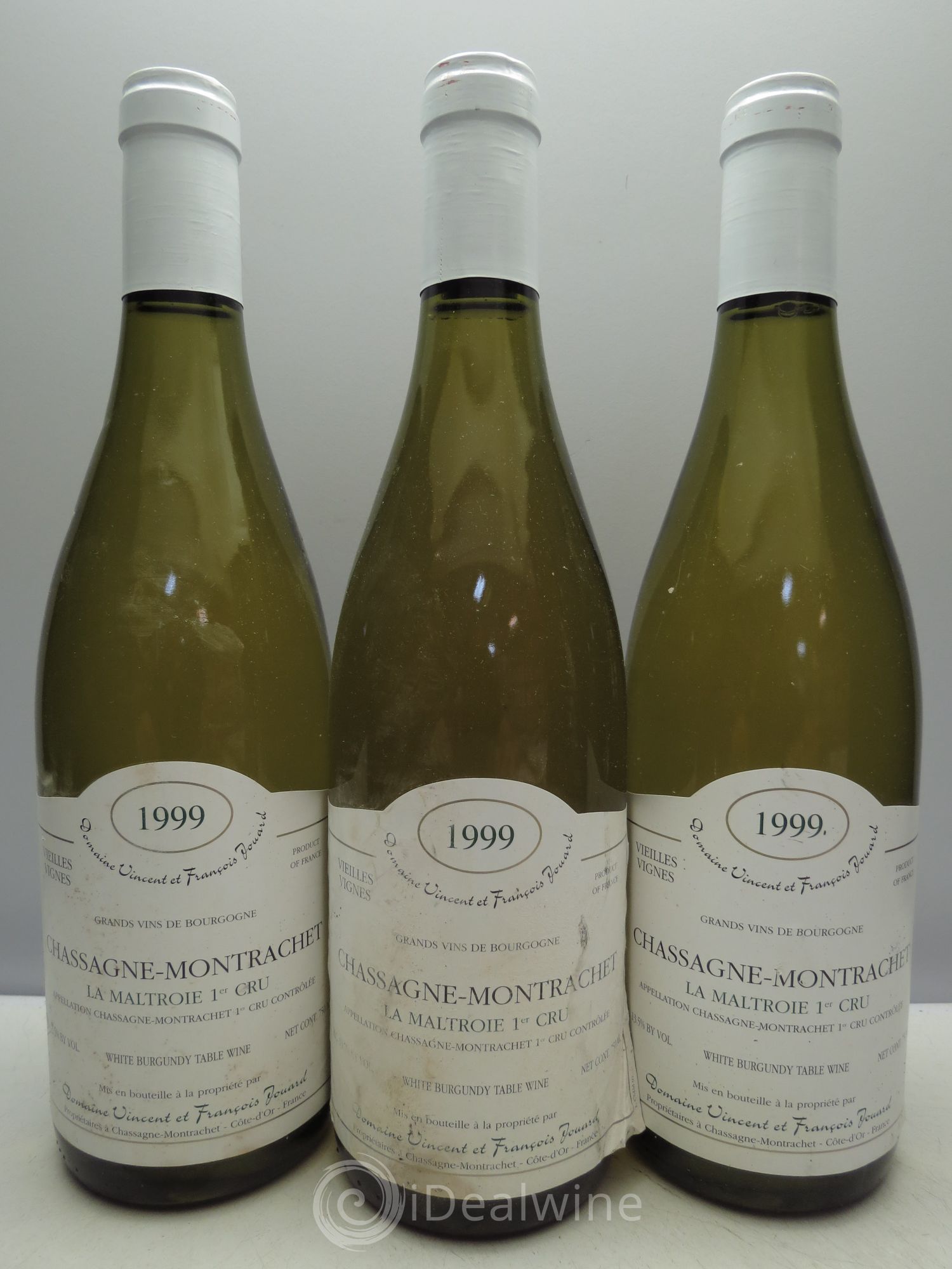 Chassagne-Montrachet 1er Cru Vieilles Vignes - Jouard 1999 - Lotto di 3 bottiglie - 0
