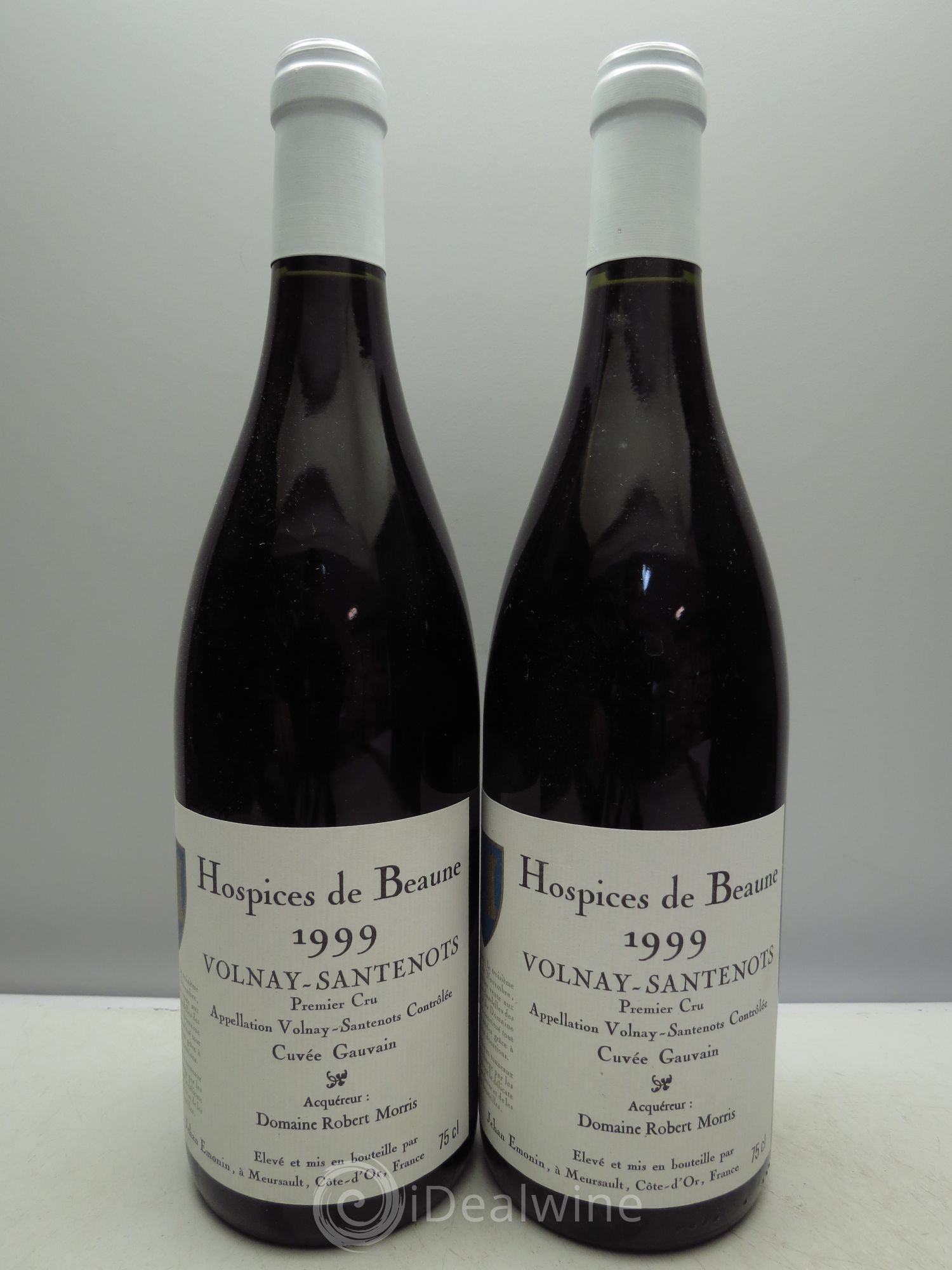 Volnay 1er Cru Cuvée Gauvain - Robert P.Morris Hospices de Beaune 1999 - Posten von 2 Flaschen - 0