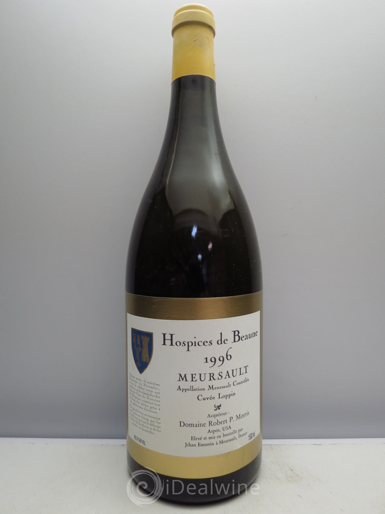 Meursault Cuvée Loppin - Robert P.Morris Hospices de Beaune (2 CB de 3btes) 1996 - Posten von 6 Magnum - 0