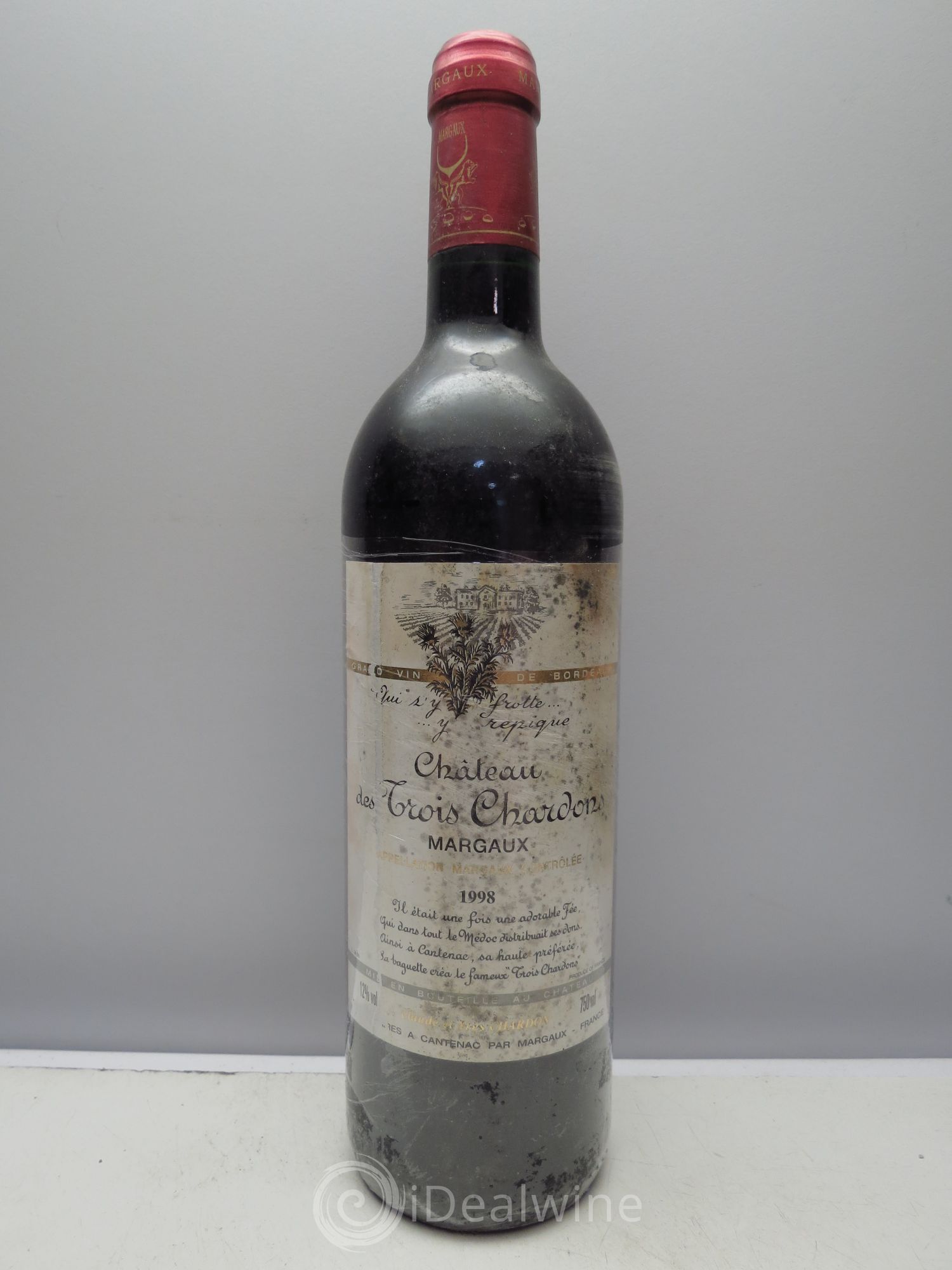 Bordeaux Château des 3 Chardons - Margaux 1998 - Posten von 1 Flasche - 0