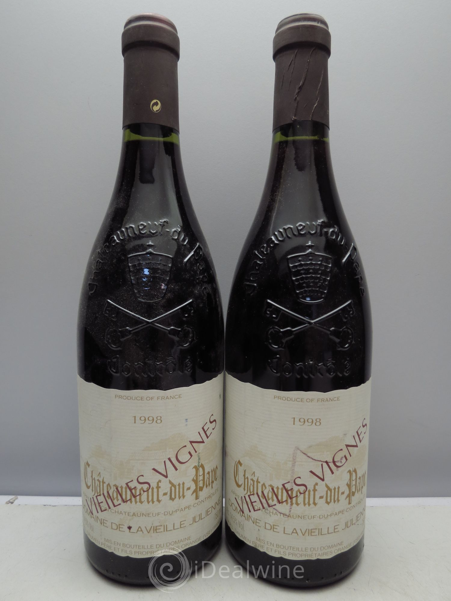 Châteauneuf-du-Pape Vieille Julienne (Domaine de la) Cuvée Vieilles Vignes Jean-Paul Daumen 1998 - Lot de 2 bouteilles - 0