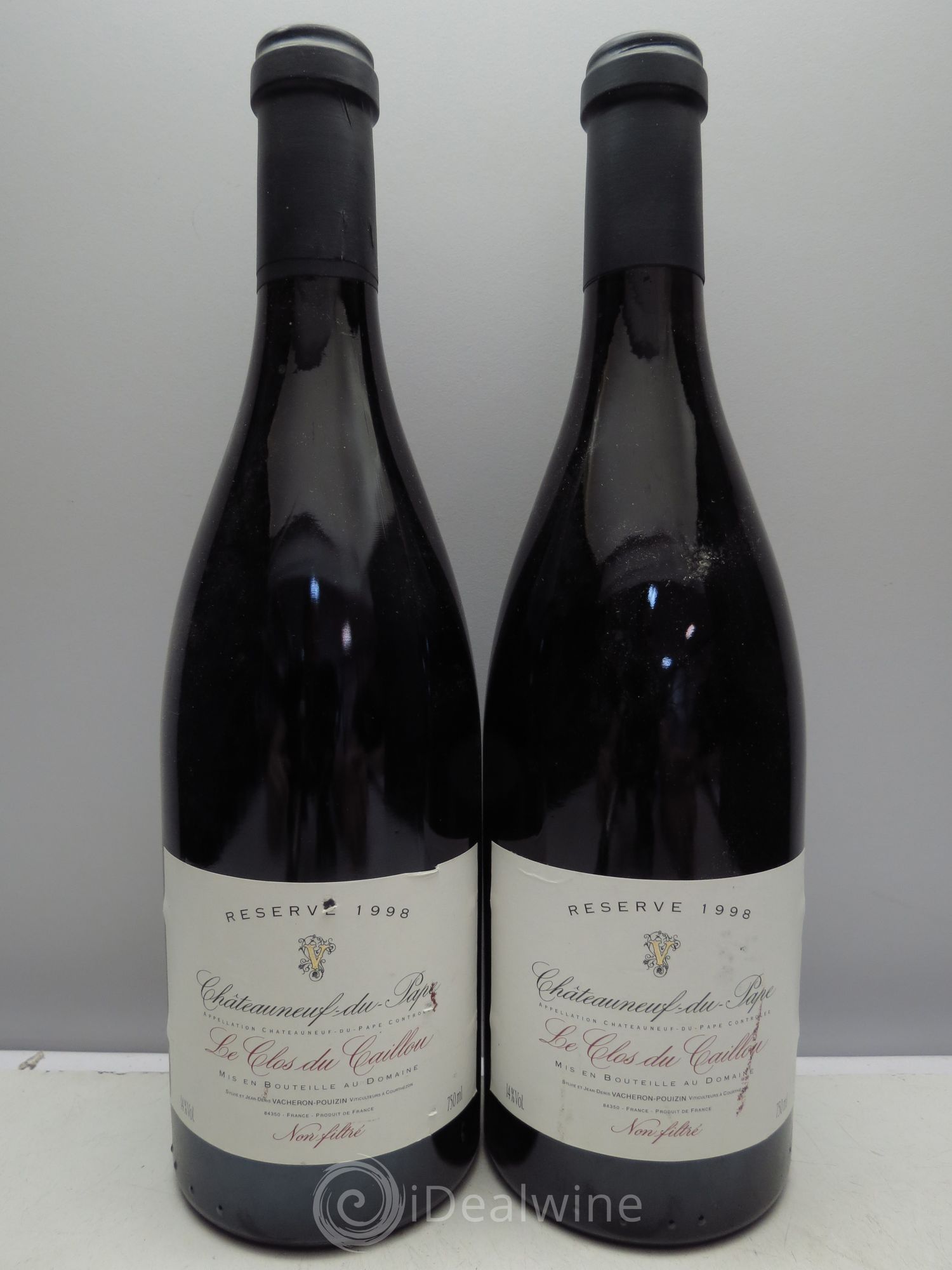 Châteauneuf-du-Pape Clos du Cailloux Réserve Vacheron-Puizin 1998 - Posten von 2 Flaschen - 0