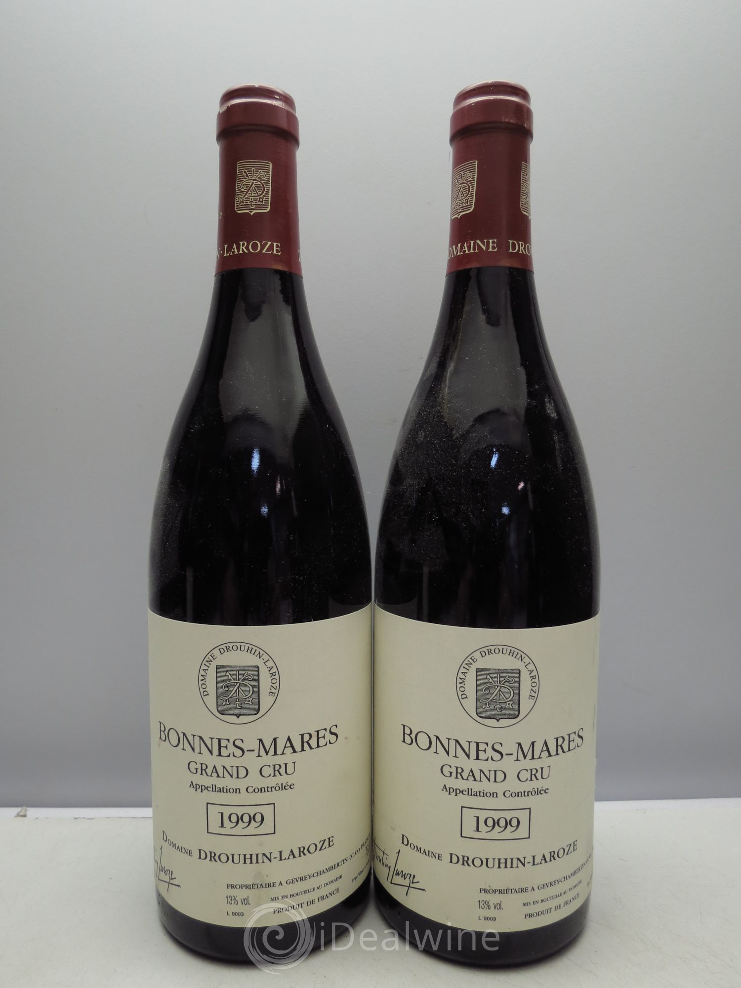 Bonnes-Mares Grand Cru Drouhin-Laroze 1999 - Lot de 2 bouteilles - 0
