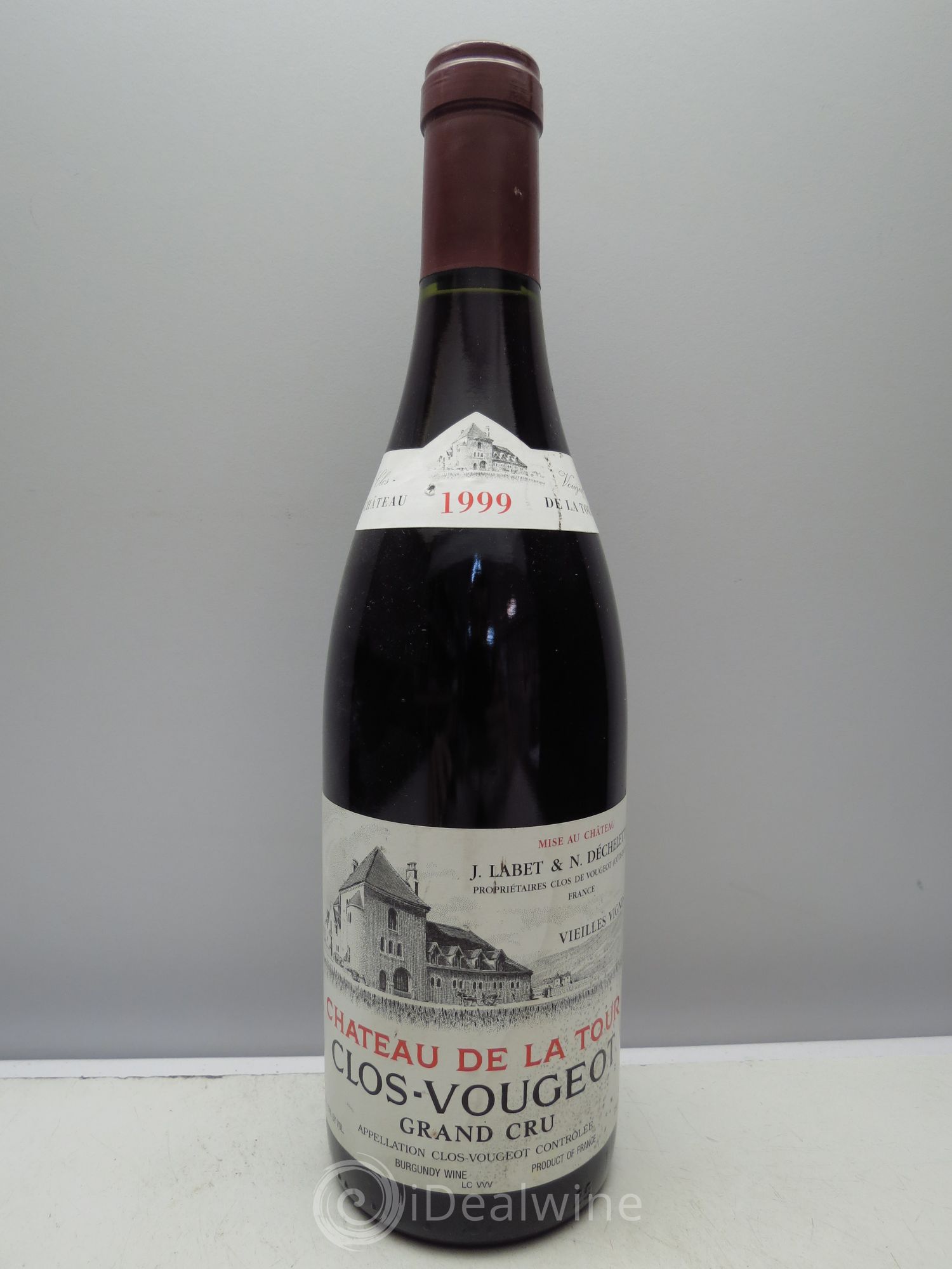 Clos de Vougeot Grand Cru Château de La Tour 1999 - Lot de 1 bouteille - 0