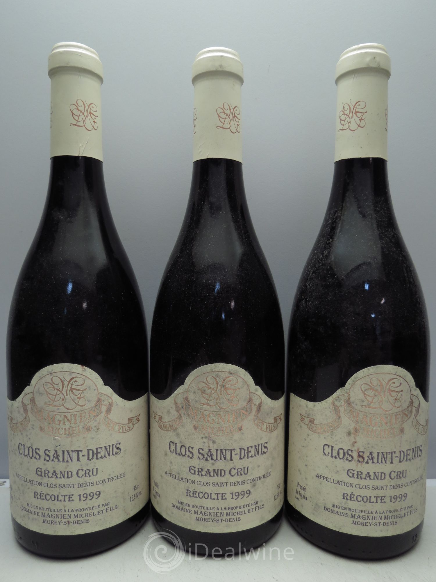 Clos Saint-Denis Grand Cru Michel Magnien 1999 - Lot de 3 bouteilles - 0
