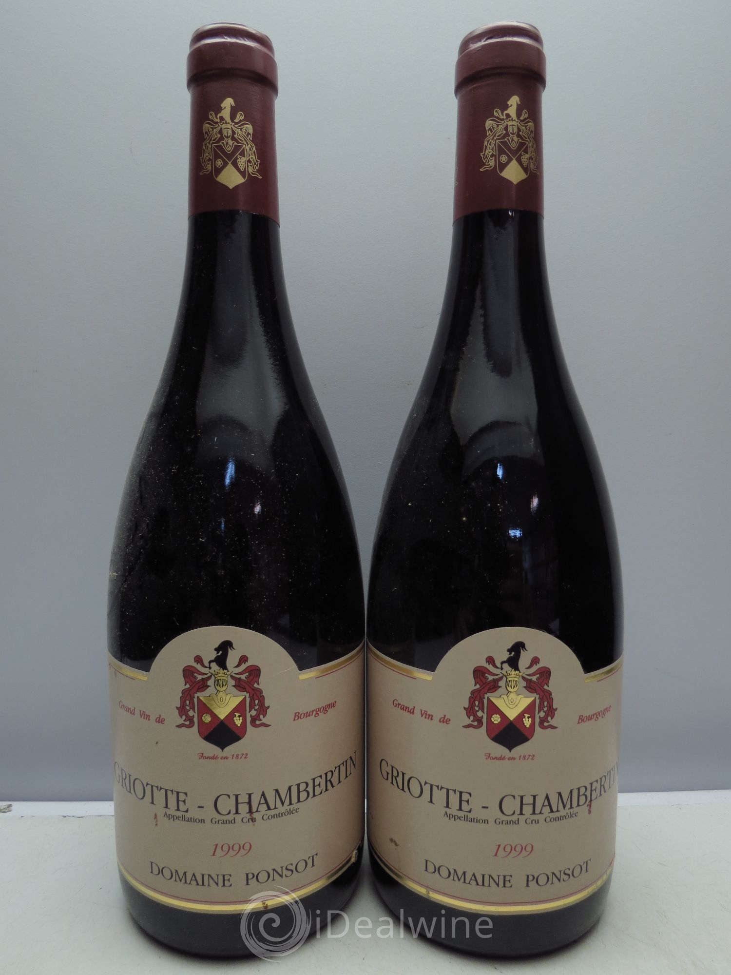 Griotte-Chambertin Grand Cru Ponsot (Domaine) 1999 - Lot de 2 bouteilles - 0