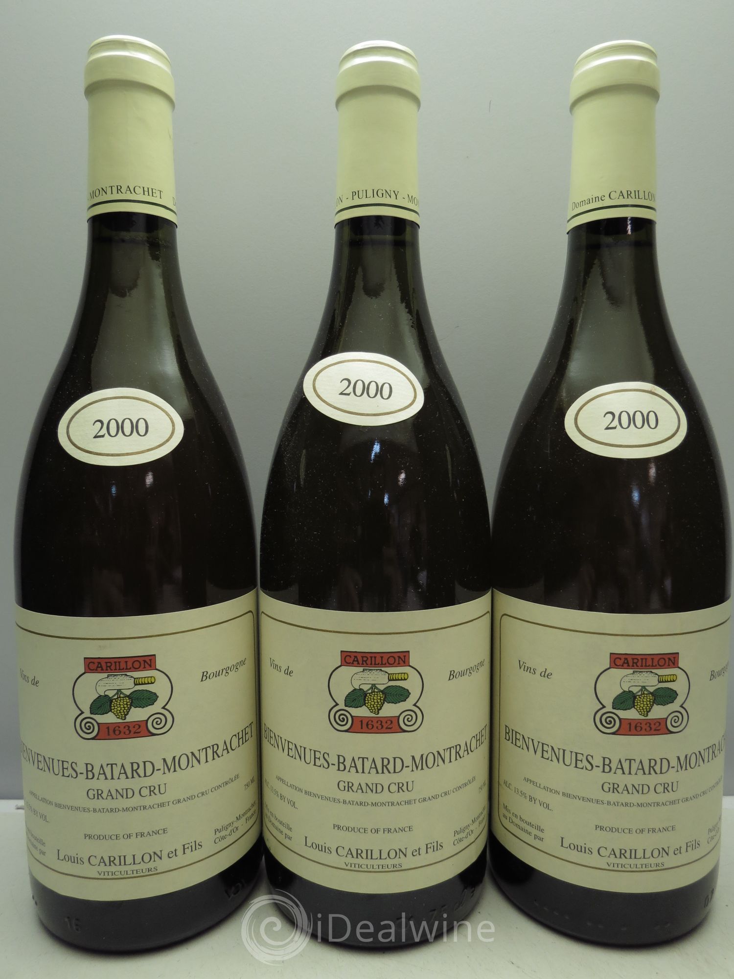 Bienvenues-Bâtard-Montrachet Grand Cru Louis Carillon & Fils 2000 - Lot de 3 bouteilles - 0