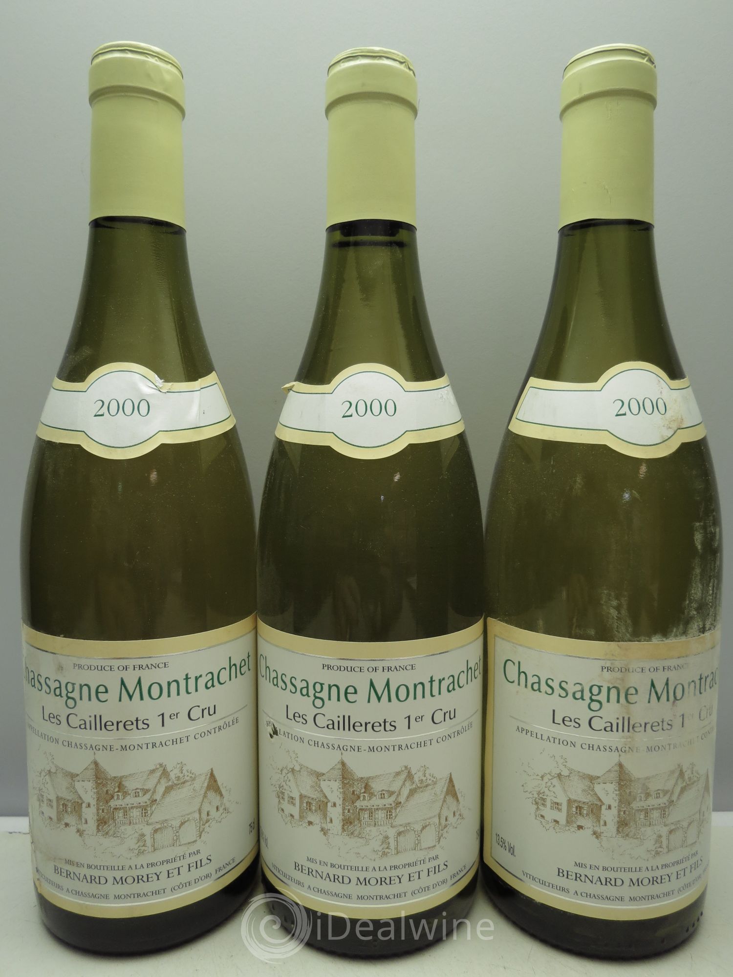 Chassagne-Montrachet 1er Cru 2000 - Lot de 3 bouteilles - 0