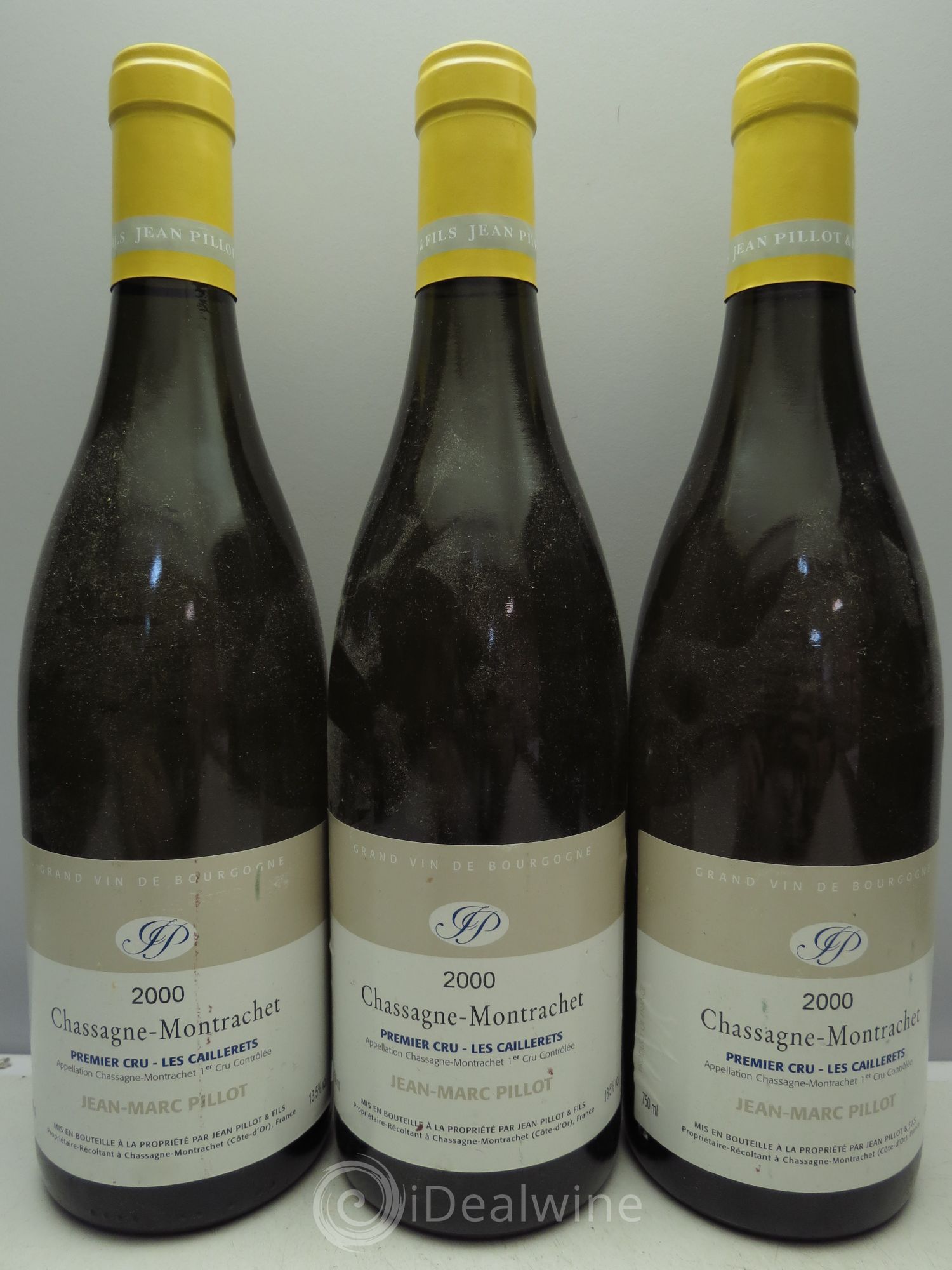 Chassagne-Montrachet 1er Cru JM.Pillot 2000 - Lot de 3 bouteilles - 0