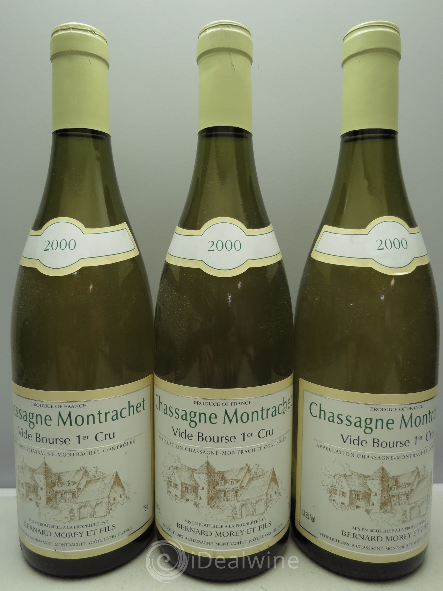 Chassagne-Montrachet 1er Cru Vides Bourses 2000 - Lot de 3 bouteilles - 0