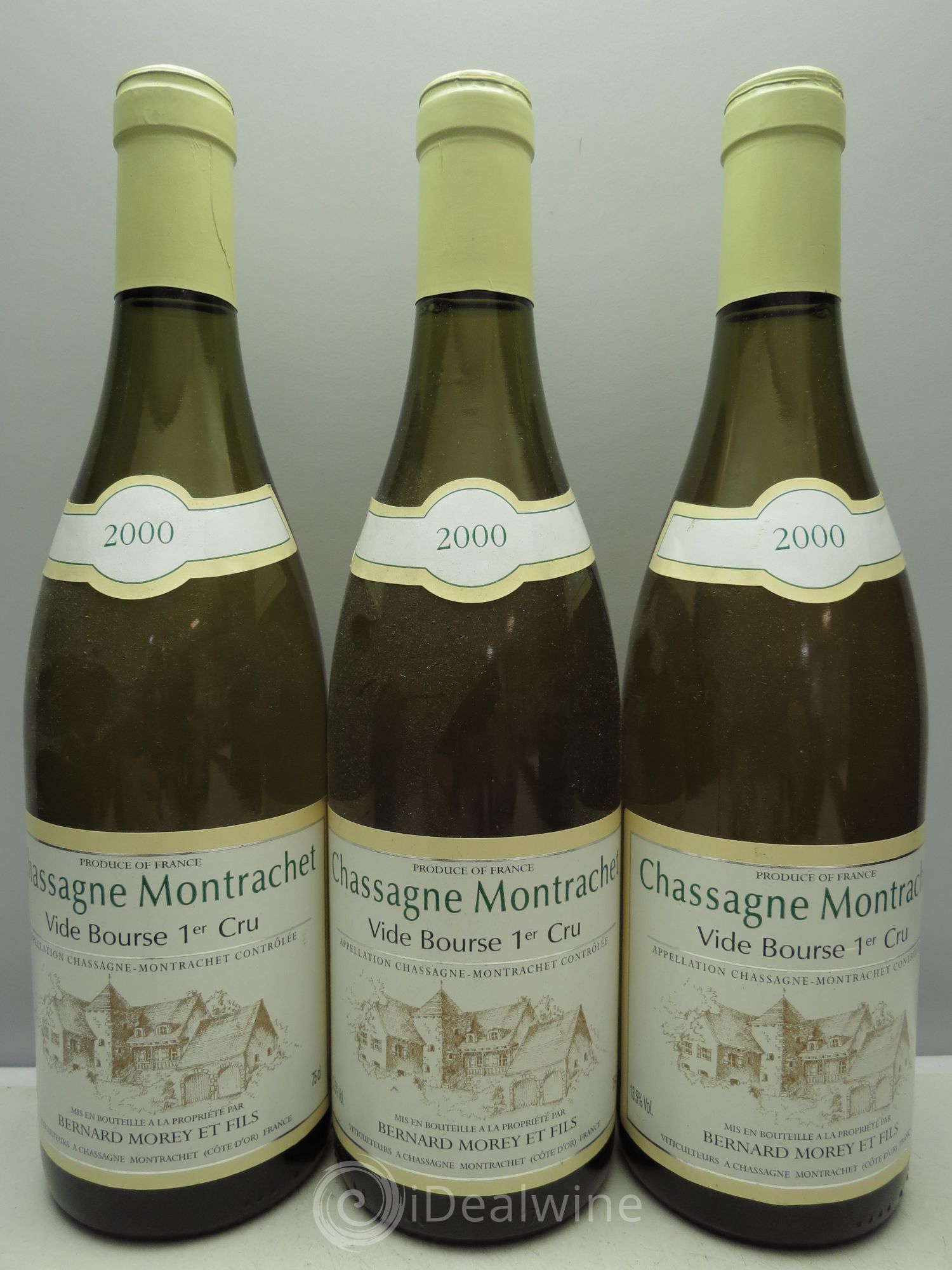 Chassagne-Montrachet 1er Cru Vides Bourses 2000 - Lot de 3 bouteilles - 0