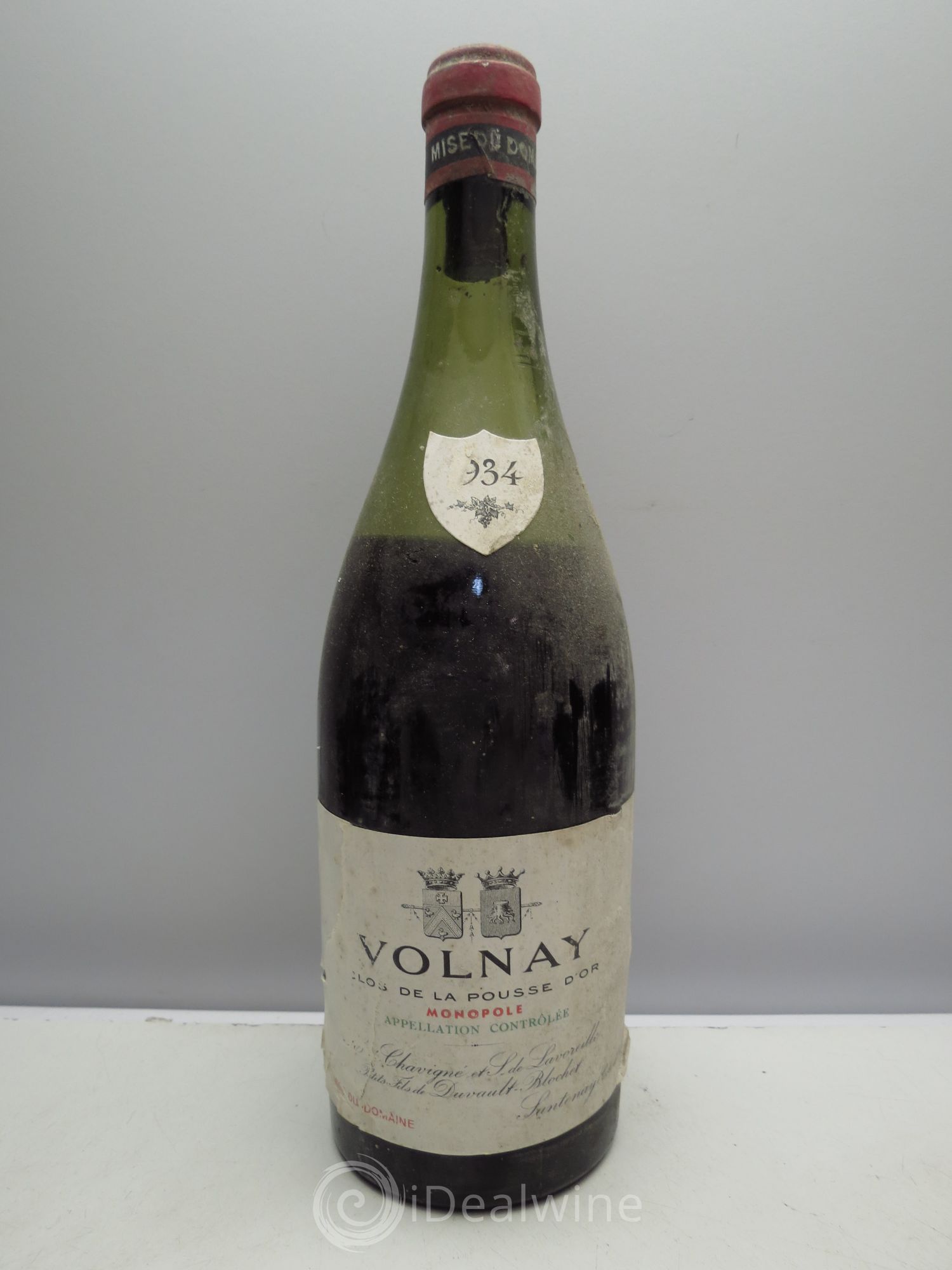 Volnay Clos de la Possue d'Or - Duvault Blochet - H.de Chavigné 1934 - Posten von 1 Flasche - 0