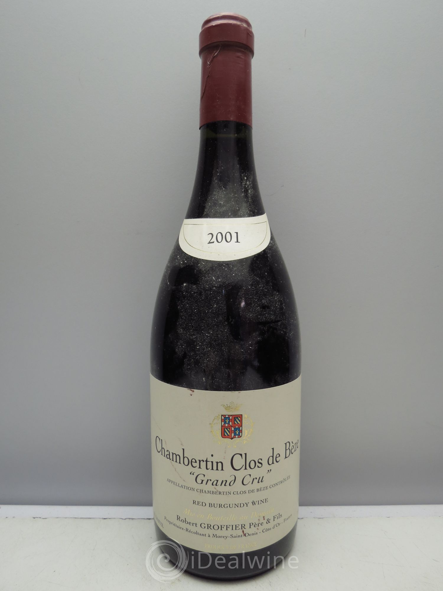 Chambertin Clos de Bèze Grand Cru Robert Groffier Père & Fils (Domaine) 2001 - Lot de 1 bouteille - 0