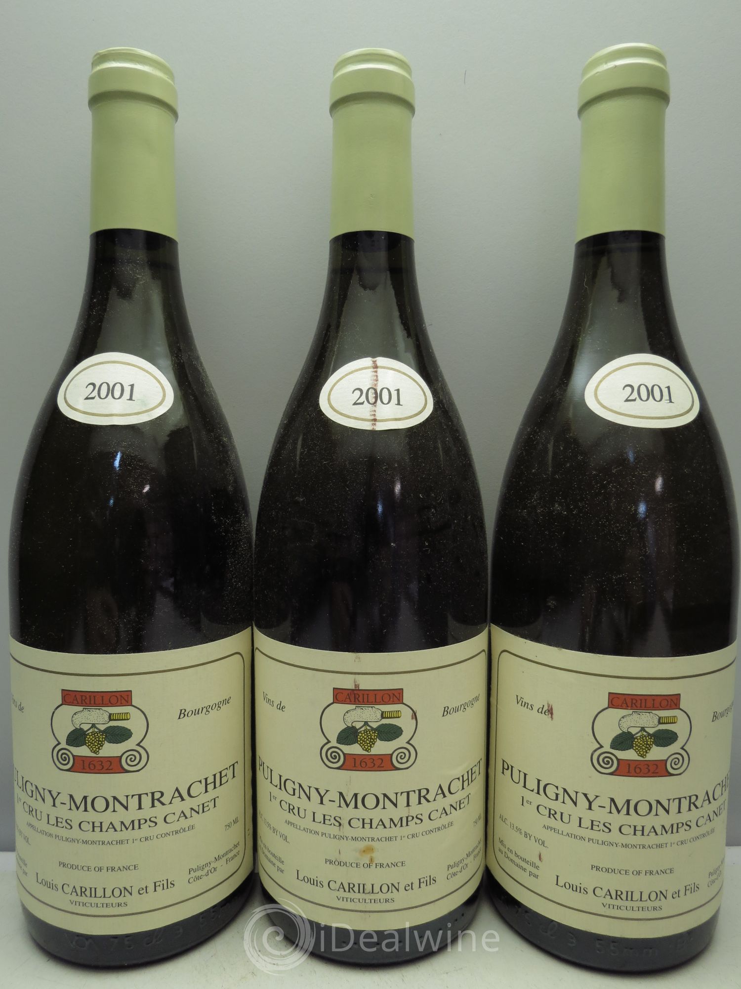 Puligny-Montrachet 1er Cru 2001 - Lot de 3 bouteilles - 0